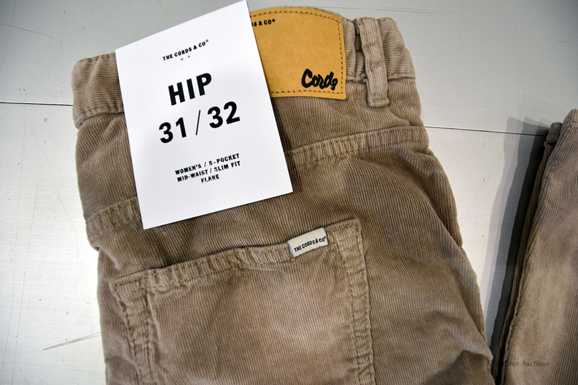 The Cords & Co. "Hip" Womens/Mid Waist/Slim Fit Flare Pants MSRP $160 - Image 5 of 5