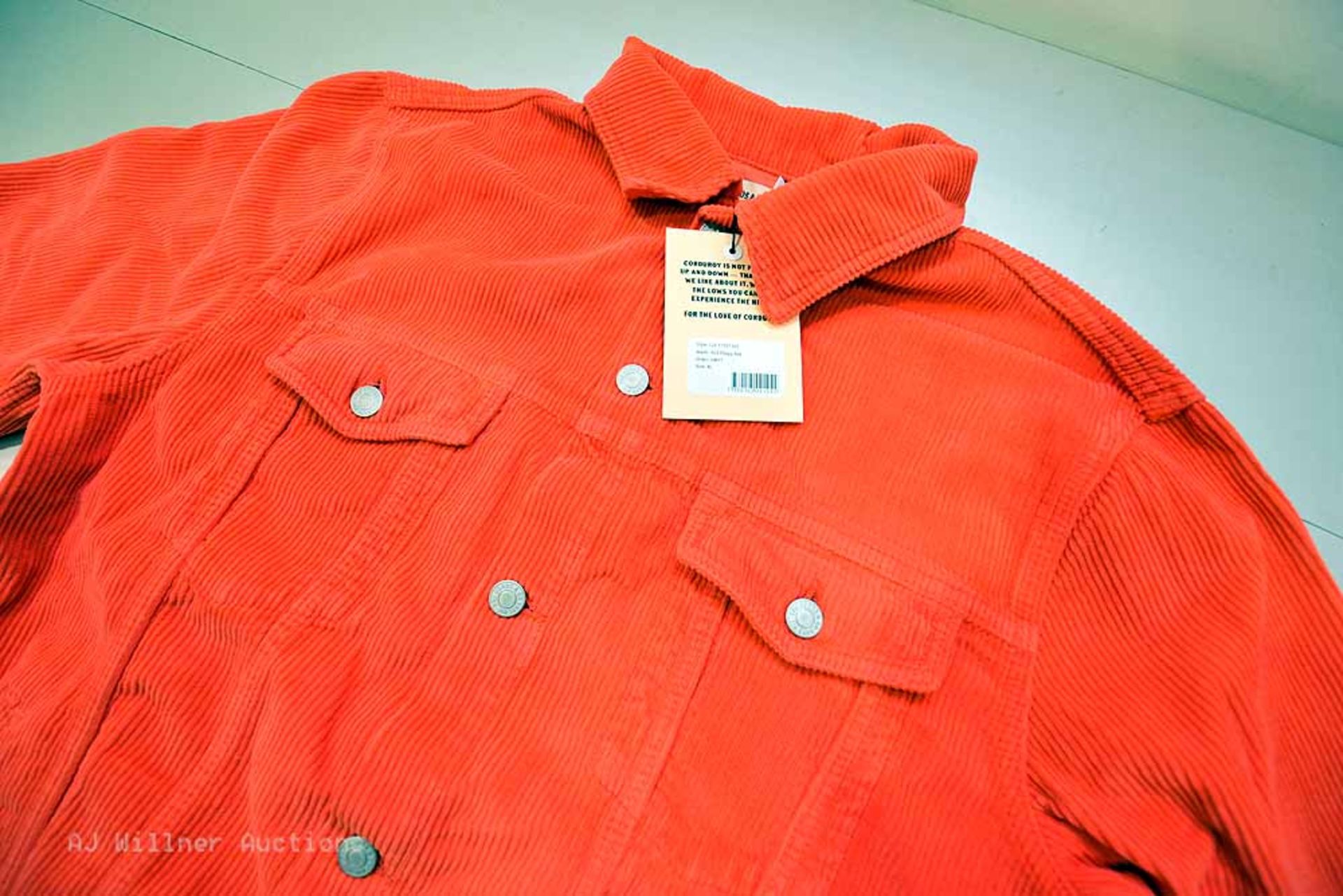 The Cords & Co."Cut" Style, Womens Collard Long Sleeve Jacket(Ecru)Coffee Brown,Denim Blue,Poppy Red - Image 8 of 14