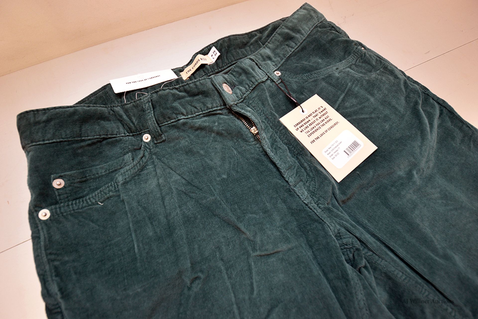 The Cords & Co. "Wes" Men's/High-Waist/ Straight Fit/ Narrow Bottom MSRP $160 - Image 4 of 6