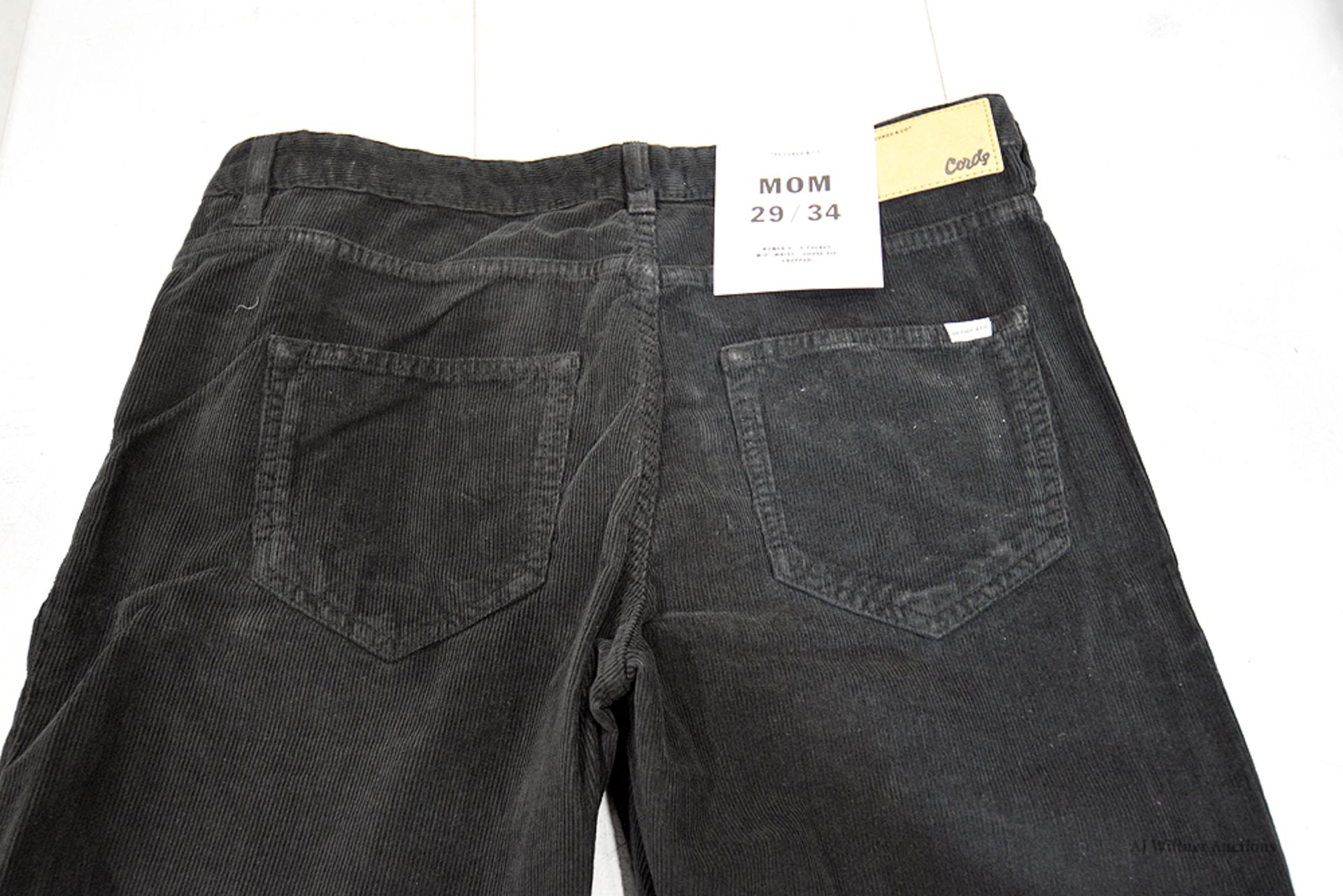 The Cords & Co. "Mom" Women's/ Mid-Waist/ Loose Fit/ Chopped Pants MSRP $160 - Image 3 of 5