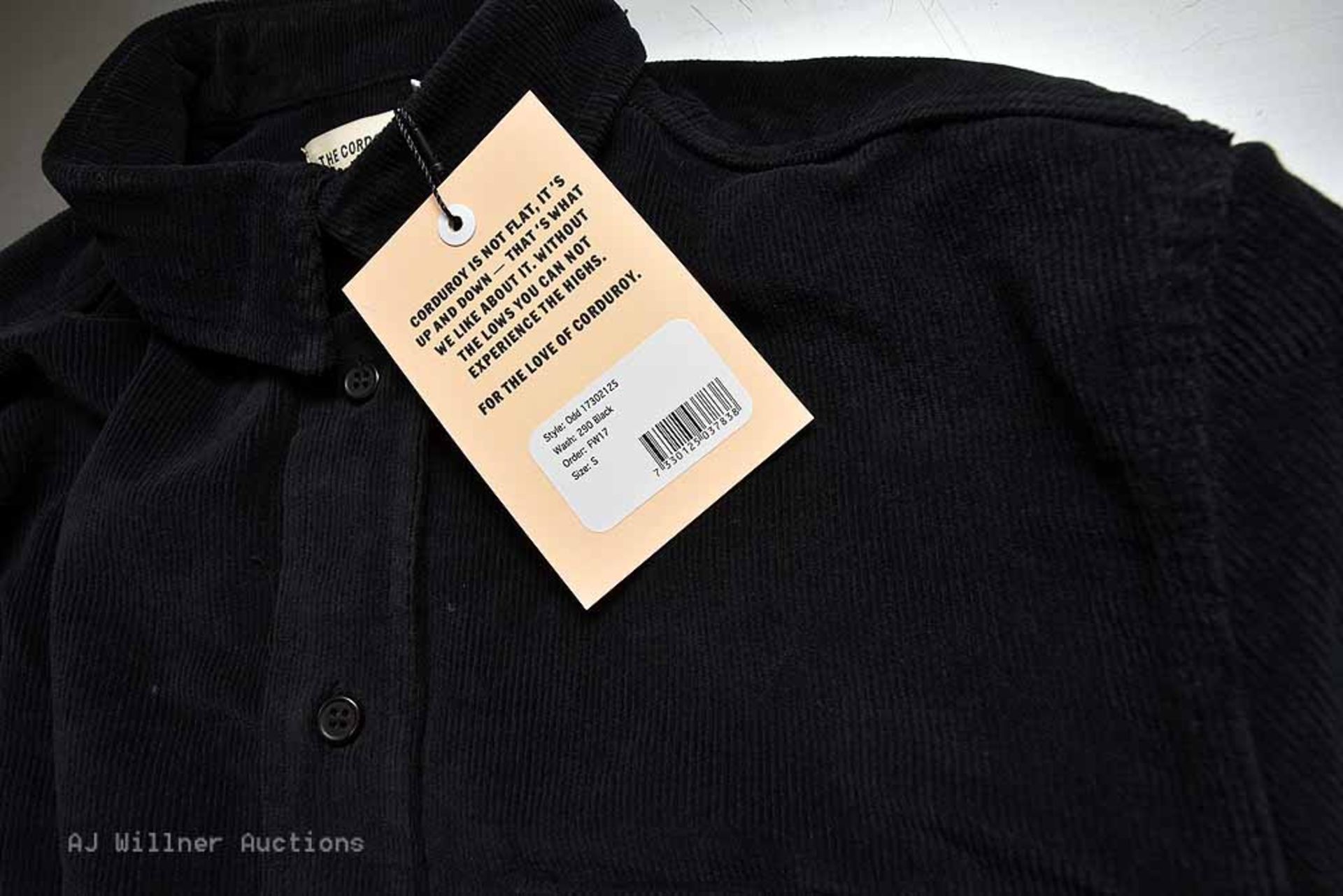 The Cords & Co. "Odd" Style, Uni-Sex Collard Long Sleeve Shirt(Black) Small, Medium, Large, X-Large - Image 5 of 6