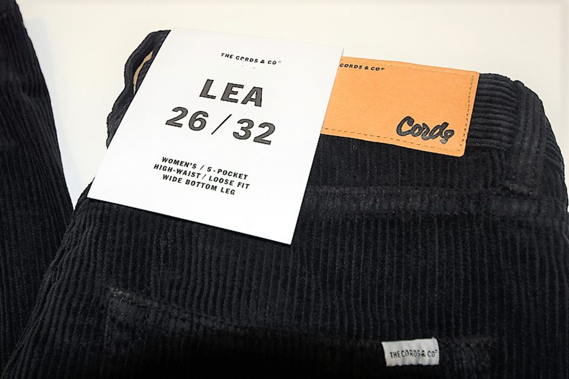 The Cords & Co. "Lea" Women's/ High-Waist/ Loose Fit/ Wide Bottom Pants MSRP $160 - Image 2 of 7