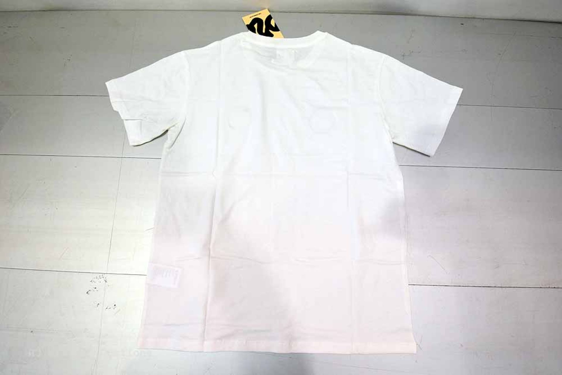 The Cords & Co. "Lucas" Style, Men's Crew Shirt Melange, White,Light Grey - Image 6 of 16