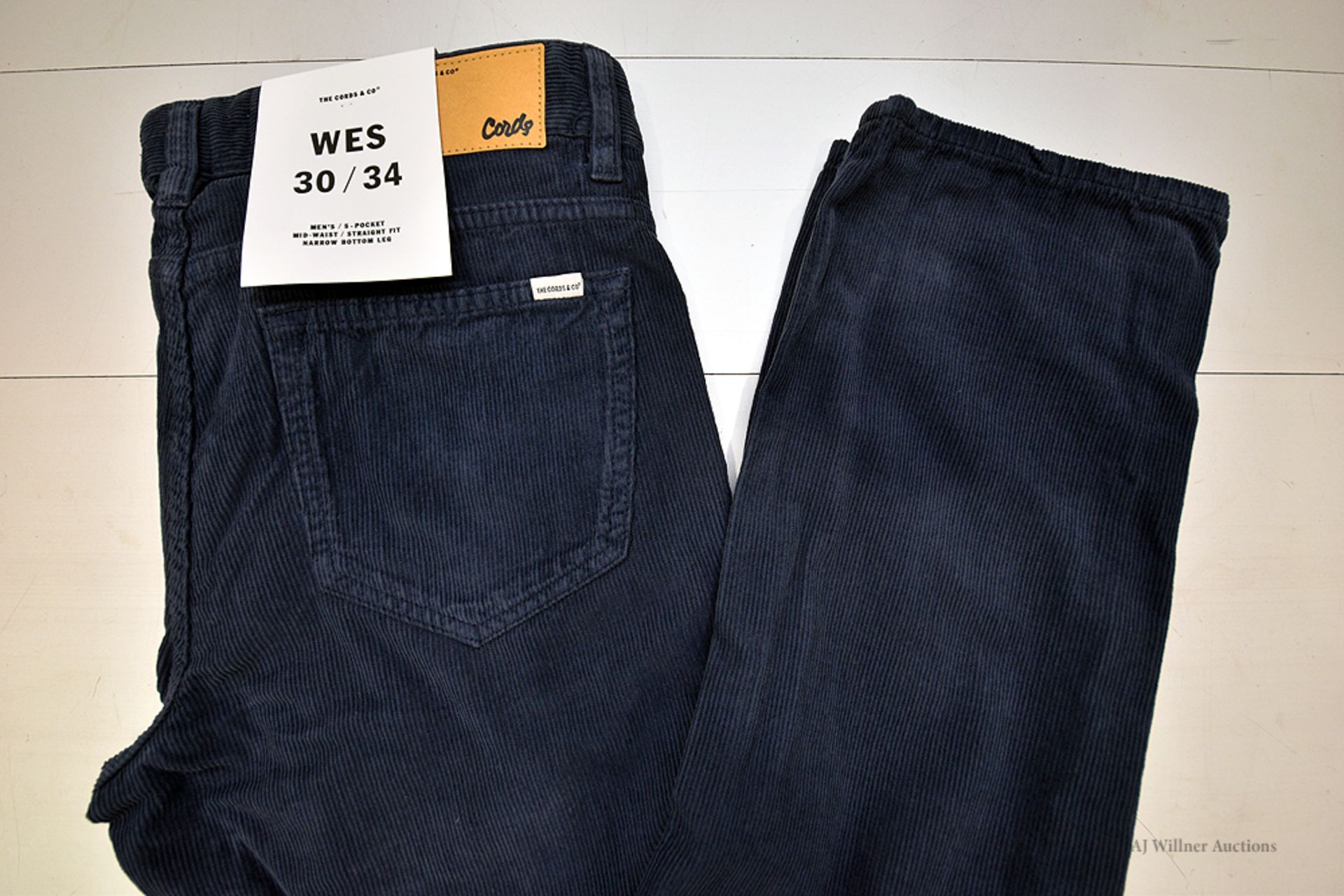 The Cords & Co. "Wes" Men's/High-Waist/ Straight Fit/ Narrow Bottom MSRP $160 - Image 5 of 6