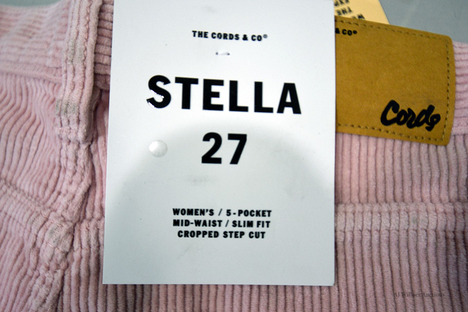 The Cords & Co. "Stella" Womens/ Mid Waist/ Slim Fit/ Cropped Pants MSRP $150 - Image 4 of 5