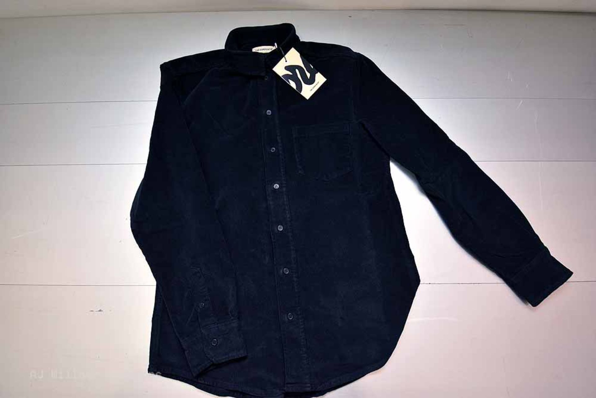 The Cords & Co. "Odd" Style, Uni-Sex Collard Long Sleeve Shirt(Black) Small, Medium, Large, X-Large - Image 3 of 6