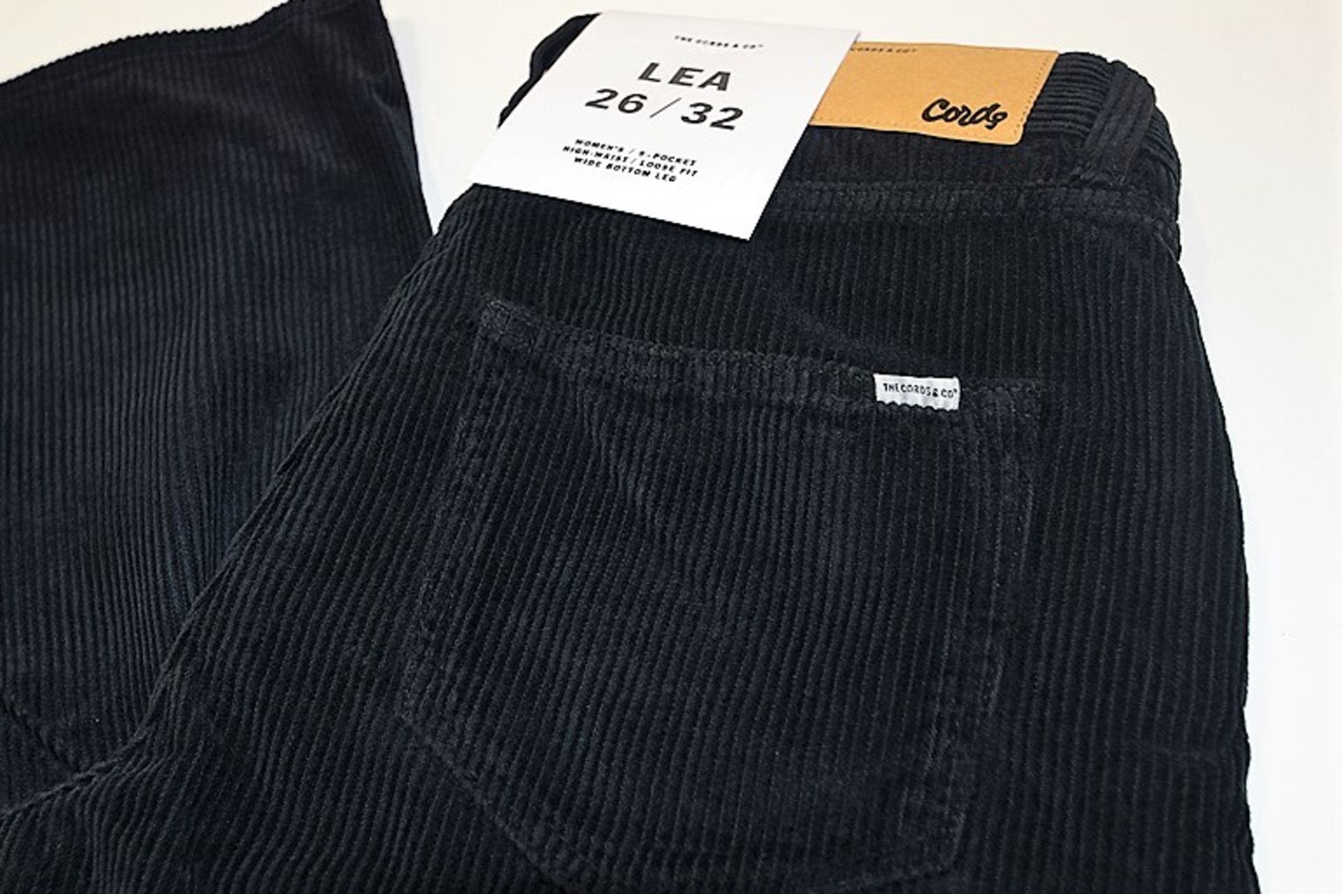 The Cords & Co. "Lea" Women's/ High-Waist/ Loose Fit/ Wide Bottom Pants MSRP $160 - Image 4 of 7