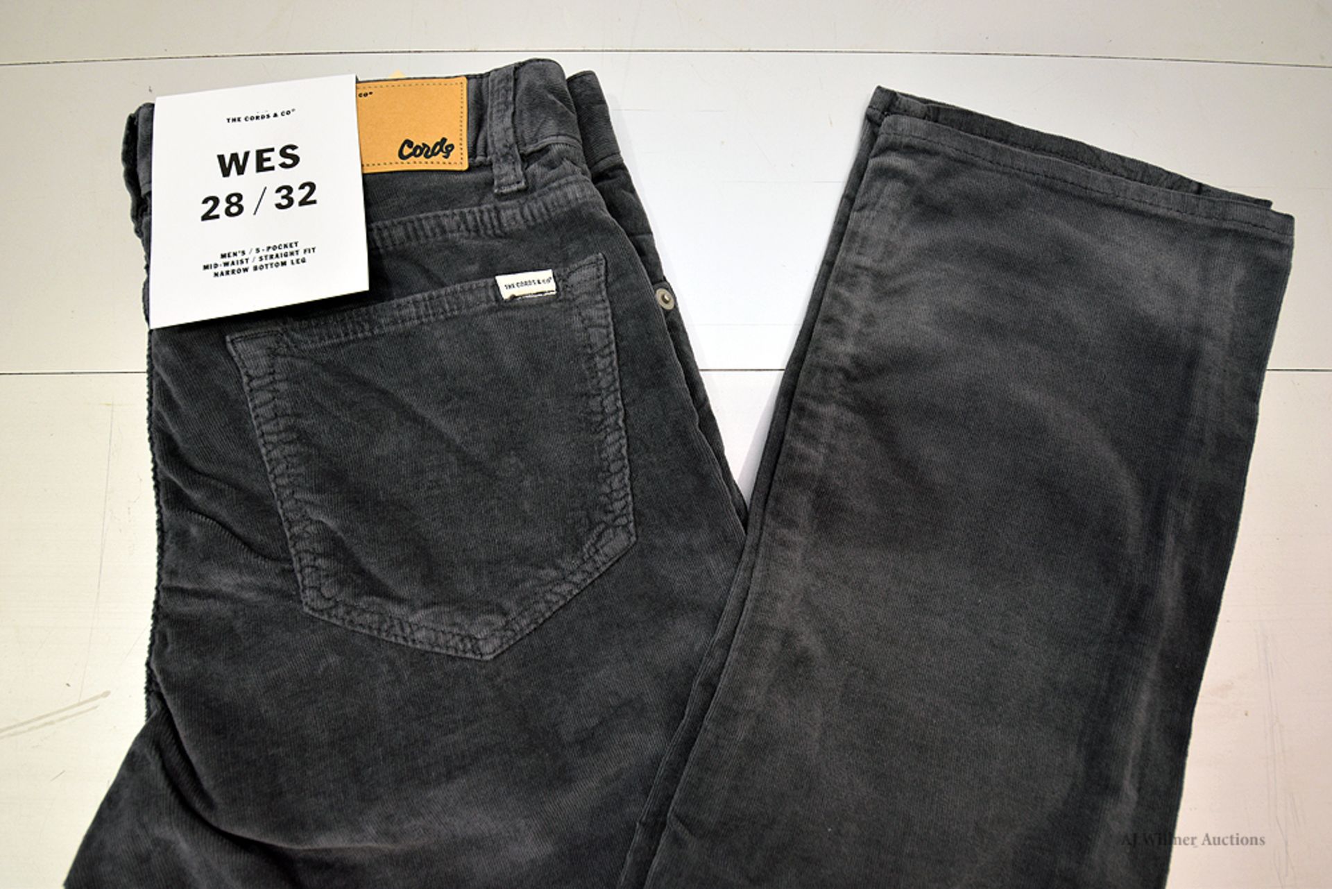 The Cords & Co. "Wes" Men's/High-Waist/ Straight Fit/ Narrow Bottom MSRP $160 - Image 4 of 5