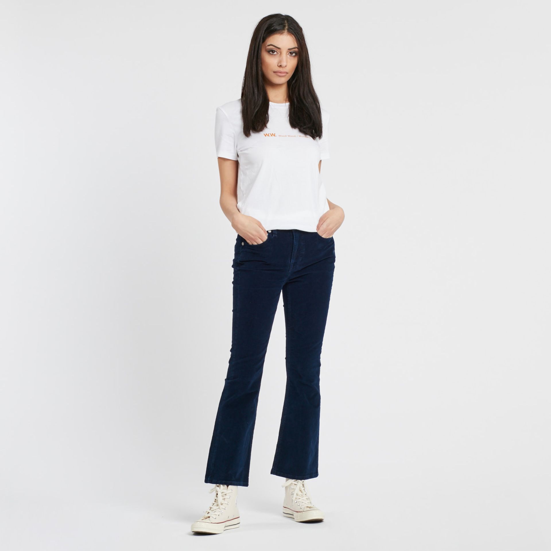 The Cords & Co. "Elin" Style, Women's/ 5-Pocket/ Mid-Waist/ Straight Fit/ Cropped Leg Pants