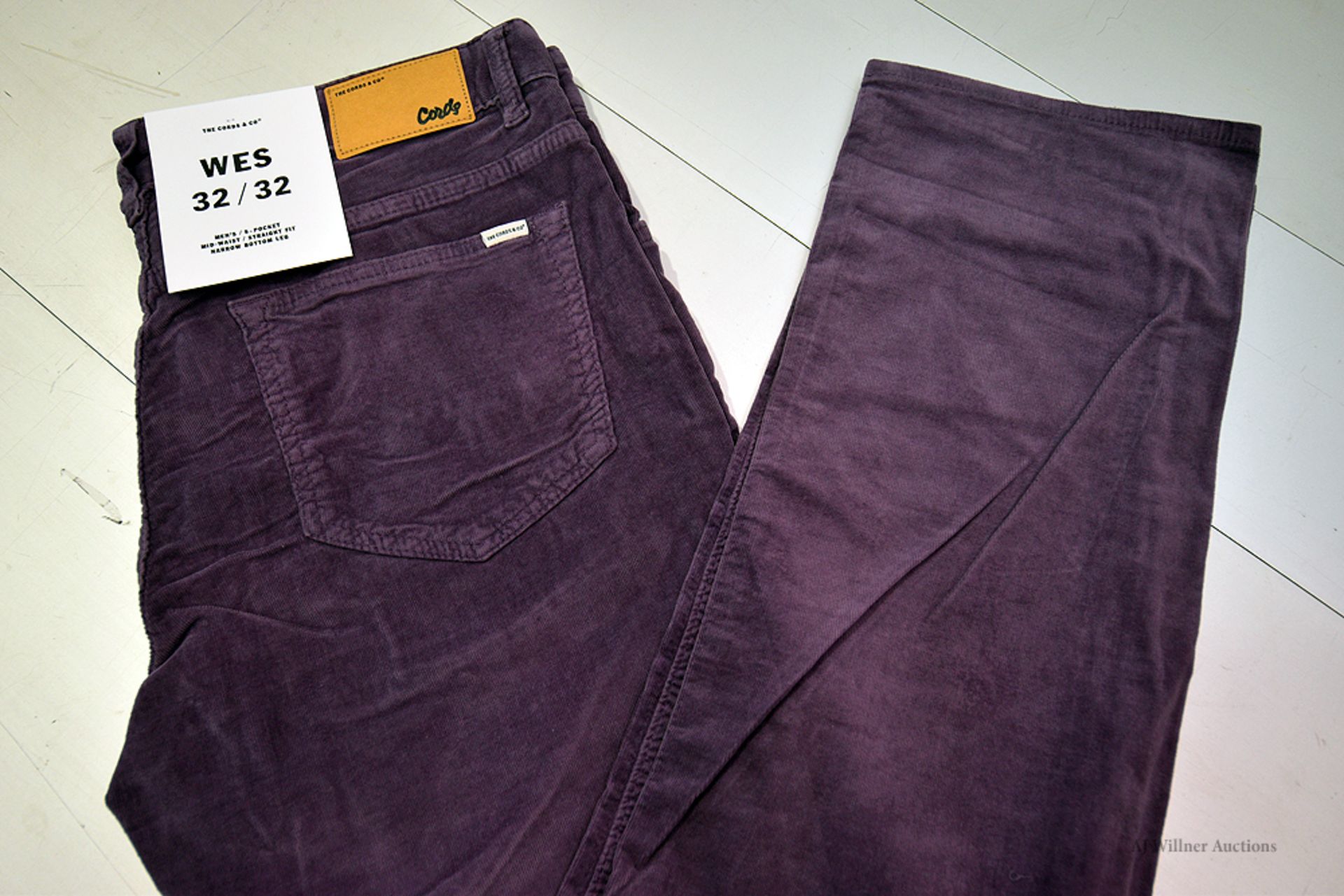 The Cords & Co. "Wes" Men's/High-Waist/ Straight Fit/ Narrow Bottom MSRP $160 - Image 5 of 6