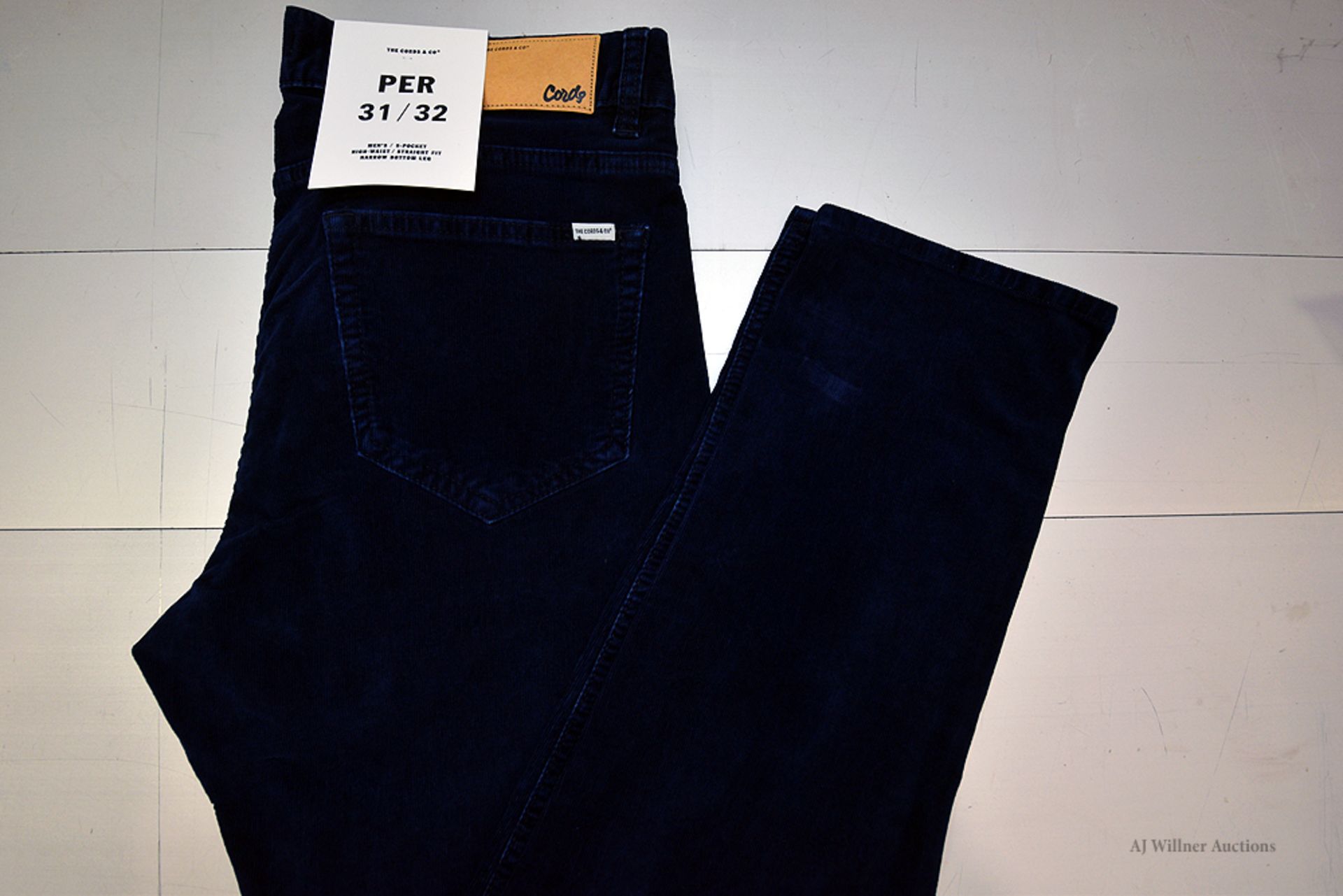 The Cords & Co. "Per" Men's/High-Waist/ Straight Fit/ Narrow Leg MSRP $160 - Image 2 of 3