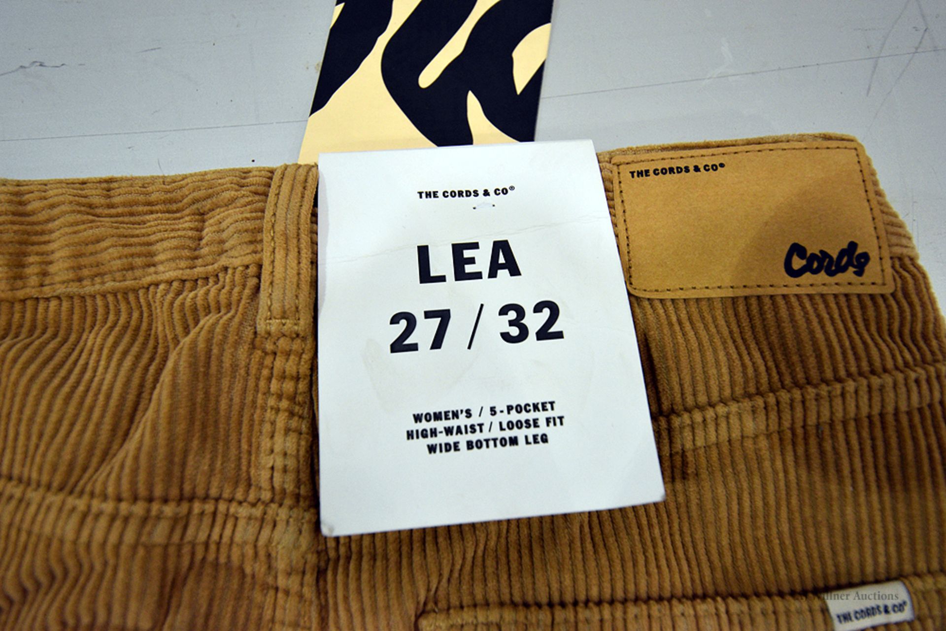 The Cords & Co. "Lea" Women's/High-Waist/Loose Fit/Wide Bottom Pants MSRP $160 - Image 4 of 5