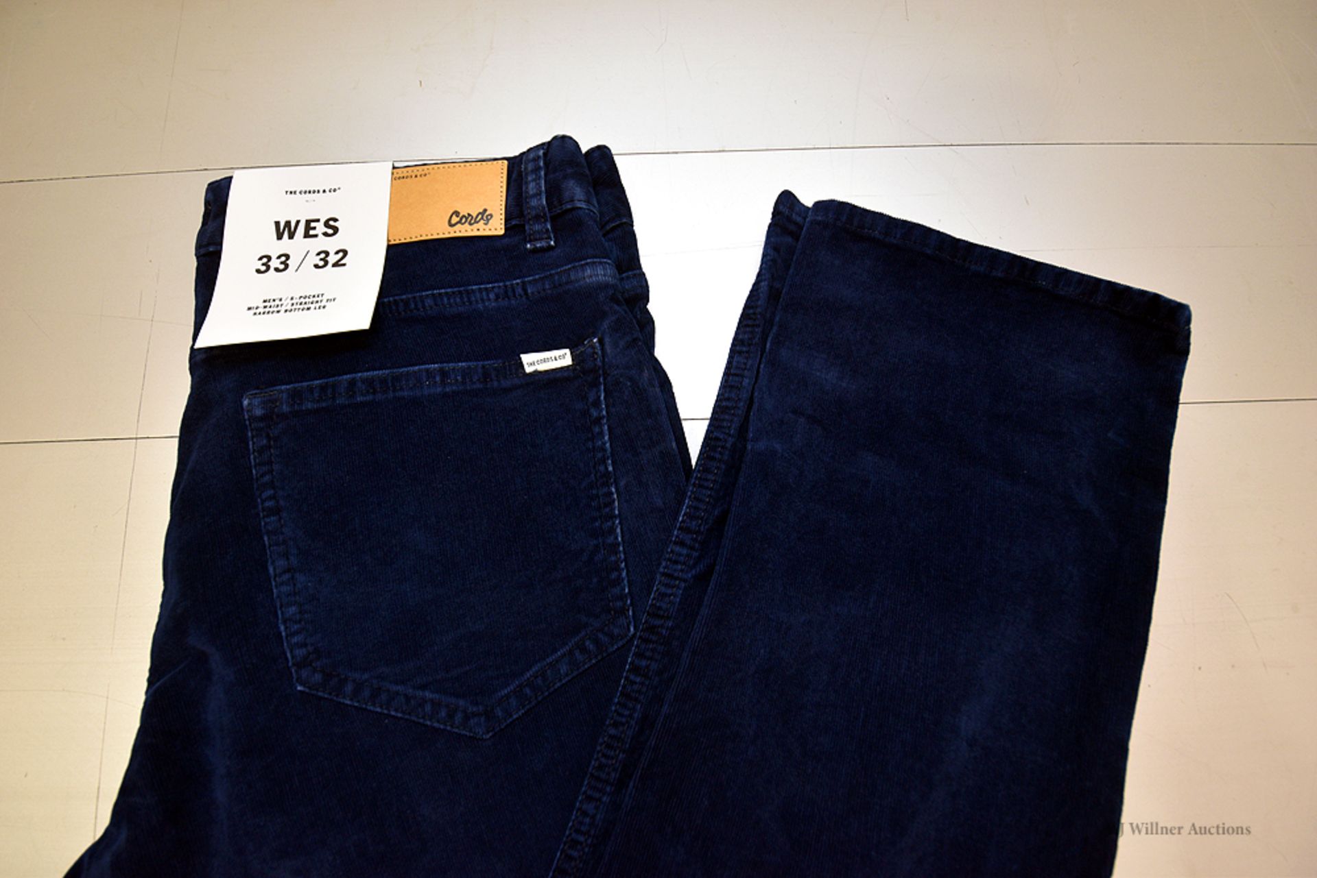 The Cords & Co. "Wes" Men's/High-Waist/ Straight Fit/ Narrow Bottom MSRP $160 - Image 3 of 4