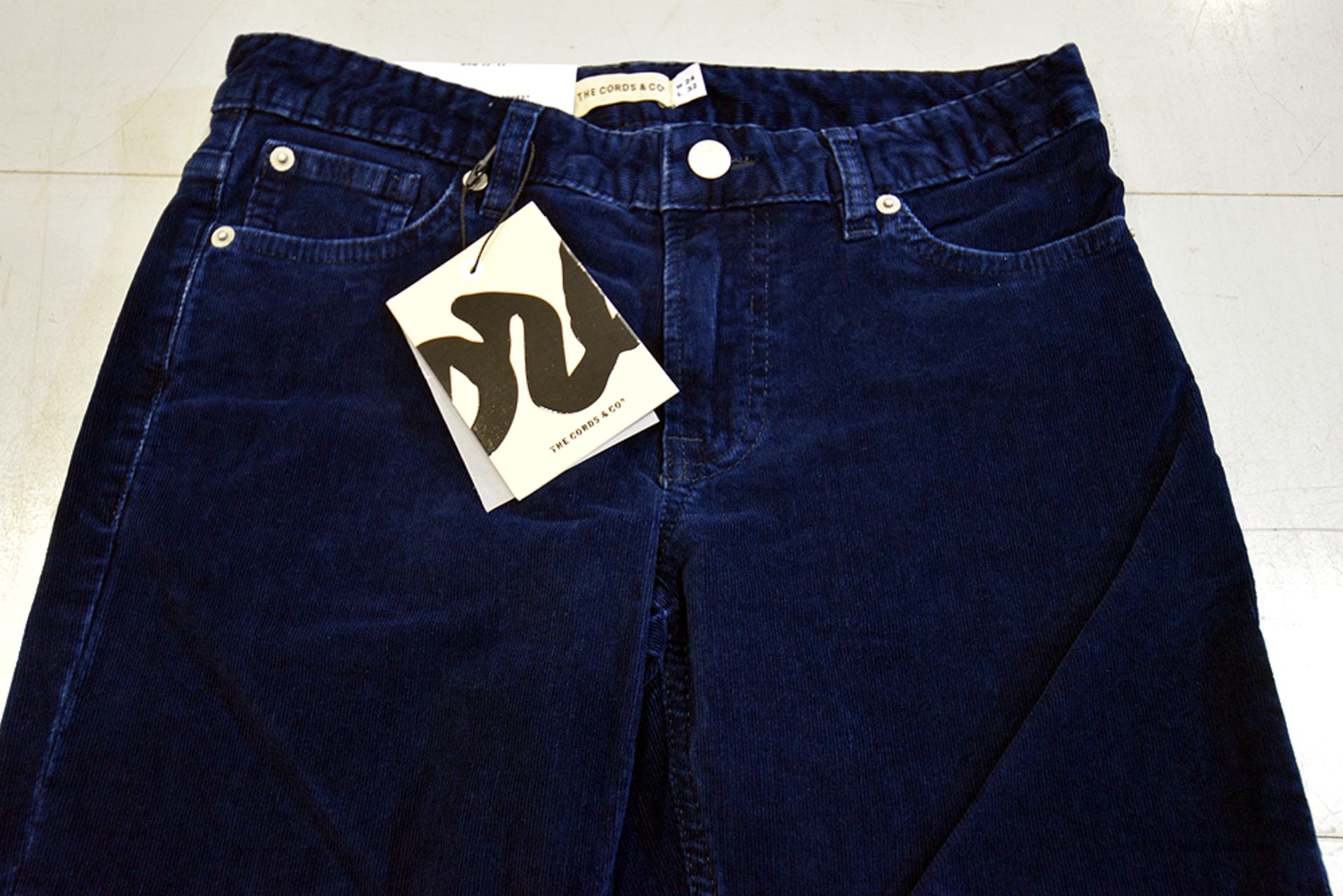 The Cords & Co. "Mom" Women's/ Mid-Waist/ Loose Fit/ Chopped Pants MSRP $160 - Image 2 of 5