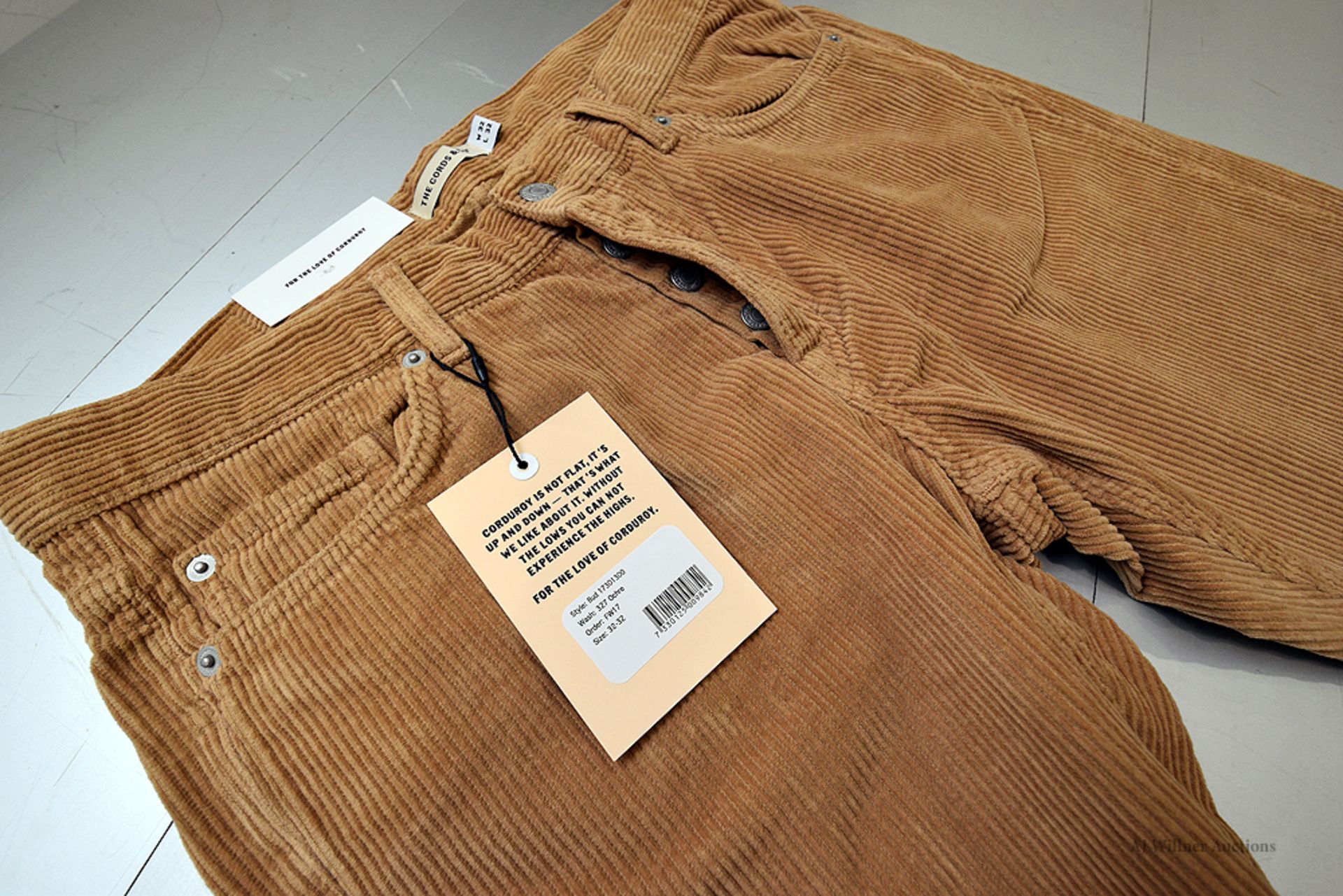 The Cords & Co. "Bud" Style, Men's/5-Pocket/Mid-Waist/Loose Fit/Wide Bottom Leg Pants - Image 3 of 5