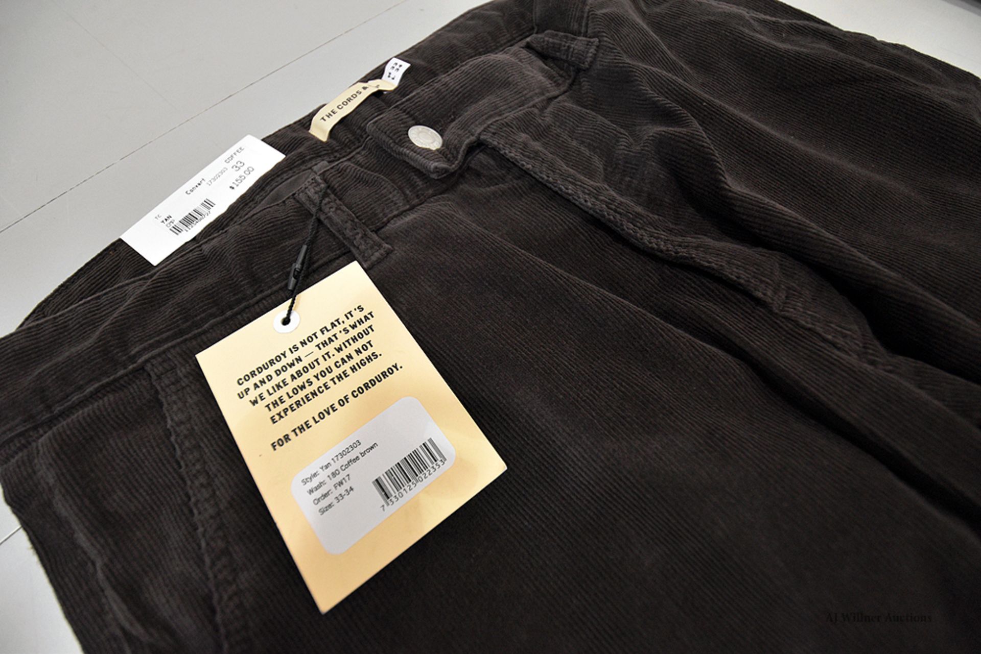 The Cords & Co. "Yan" Mens/Mid-Waist/Straight Fit/Narrow Leg Pants MSRP $150 - Image 6 of 6
