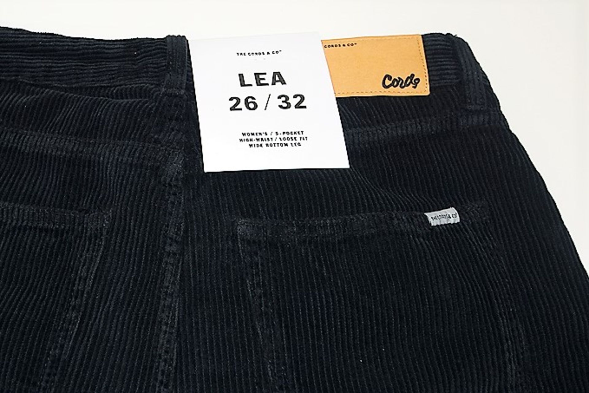 The Cords & Co. "Lea" Women's/ High-Waist/ Loose Fit/ Wide Bottom Pants MSRP $160 - Image 7 of 7