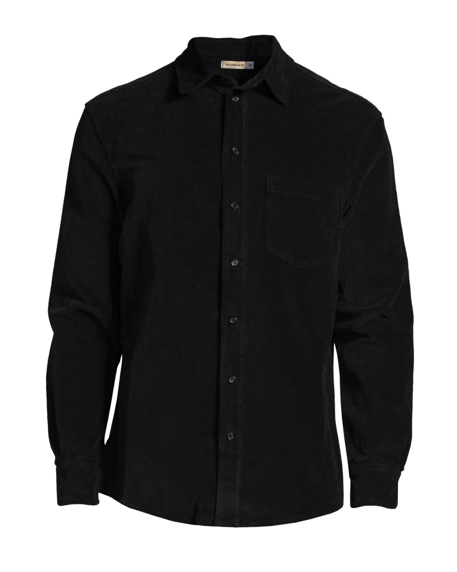 The Cords & Co. "Odd" Style, Uni-Sex Collard Long Sleeve Shirt(Black) Small, Medium, Large, X-Large - Image 2 of 6