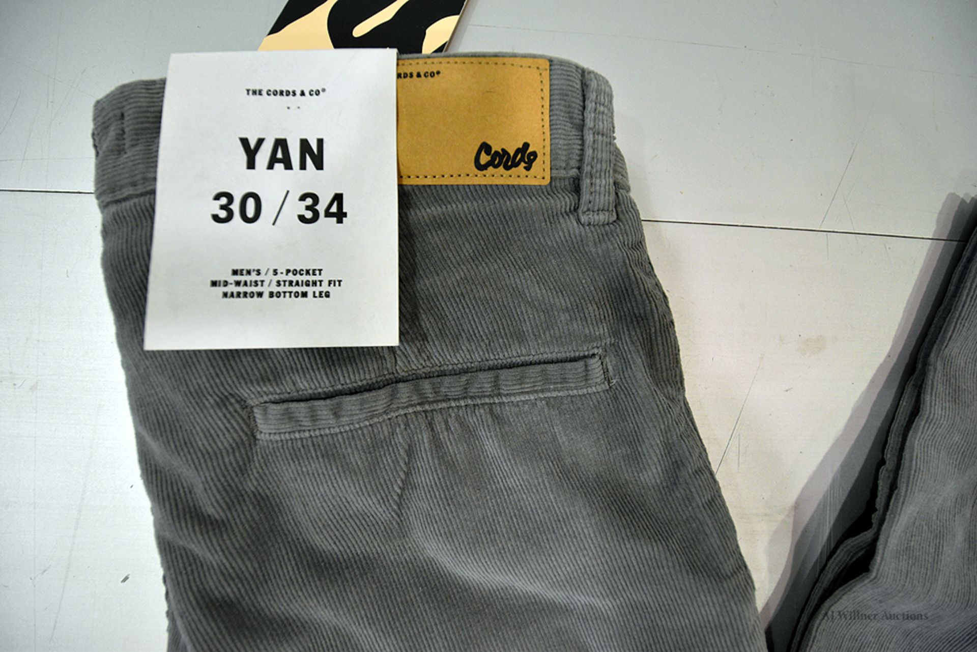 The Cords & Co. "Yan" Mens/Mid-Waist/Straight Fit/Narrow Leg Pants MSRP $150 - Image 2 of 6