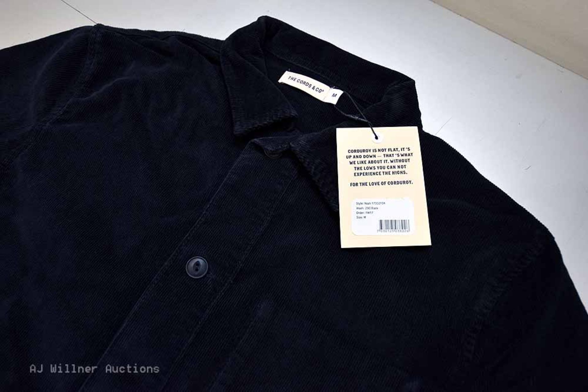 The Cords & Co. "Noah" Style, Mens Collard Long Sleeve Shirt(Black) Small, Medium, Large, X-Large - Image 5 of 5