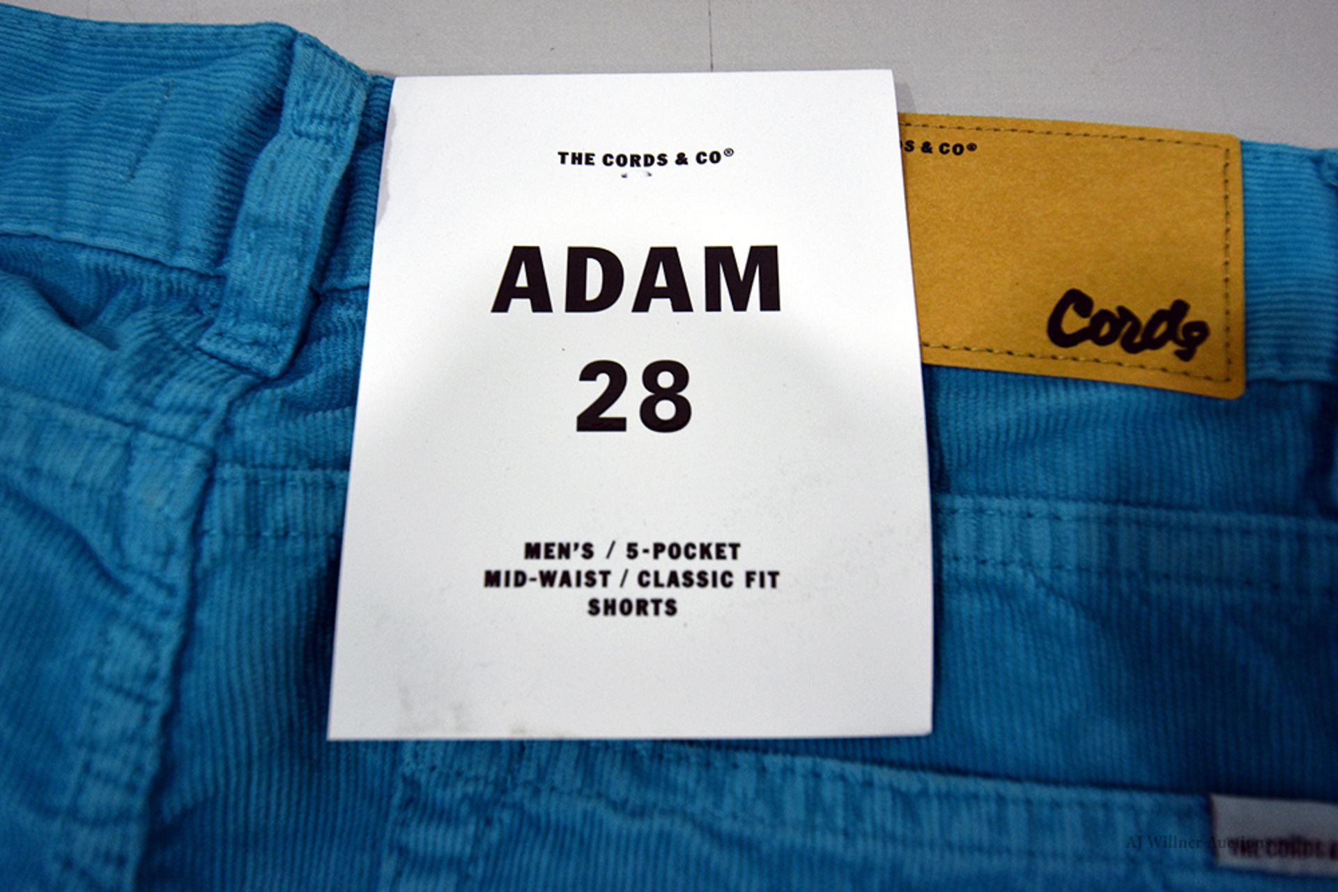 The Cords & Co. "Adam" Men's/ Mid-Waist/ Classic Fit/ Shorts MSRP $100 - Image 4 of 5