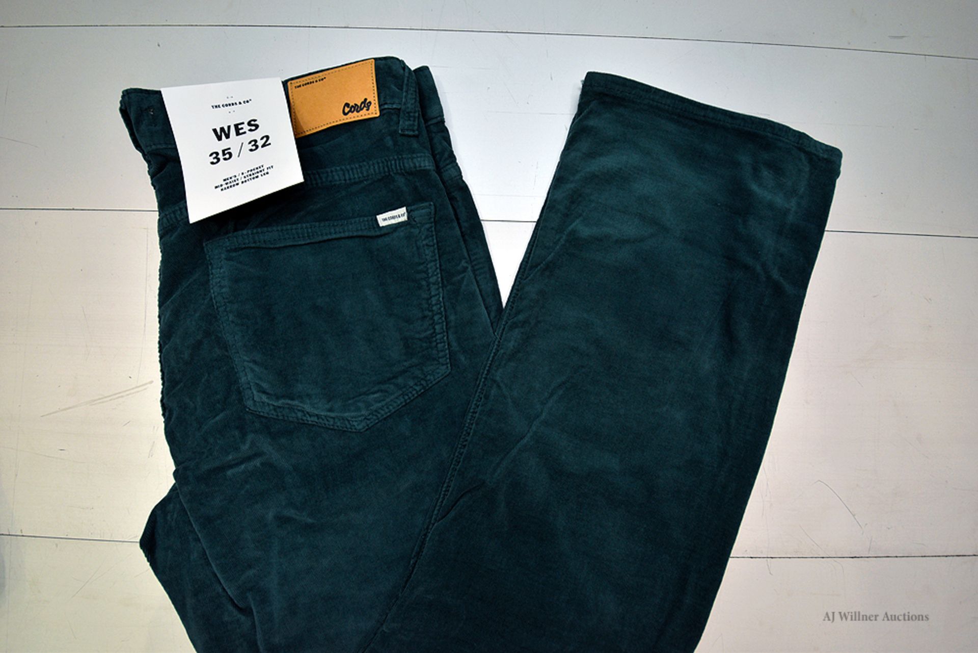The Cords & Co. "Wes" Men's/High-Waist/ Straight Fit/ Narrow Bottom MSRP $160 - Image 3 of 6