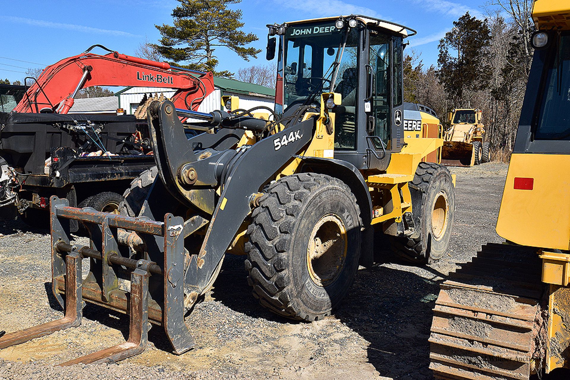 2014 John Deere Model 544K Wheel Loader 2,281.9 Hours Indicated w/EROPS and Forks