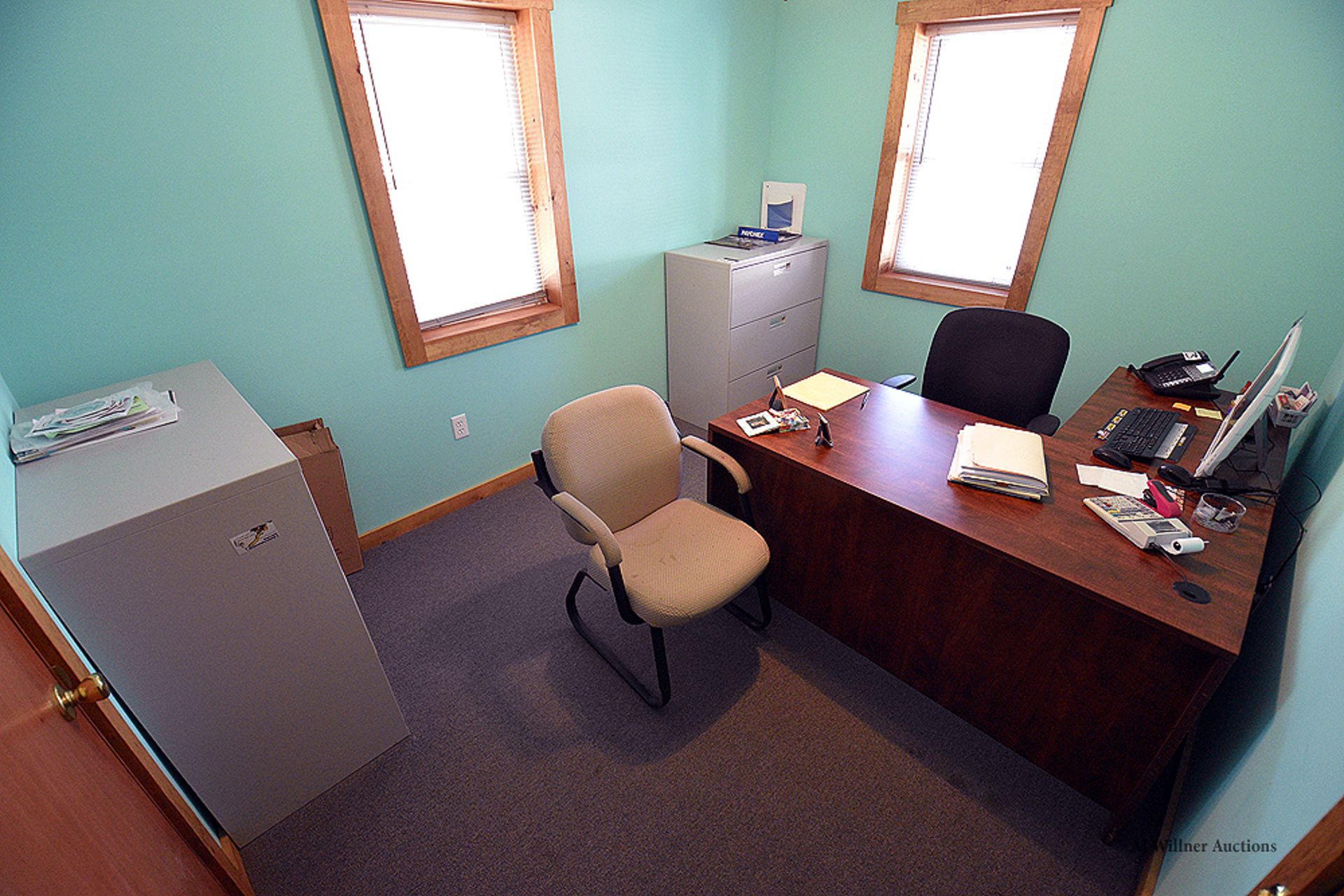 Contents of Office-Desk, Chairs and Cabinets