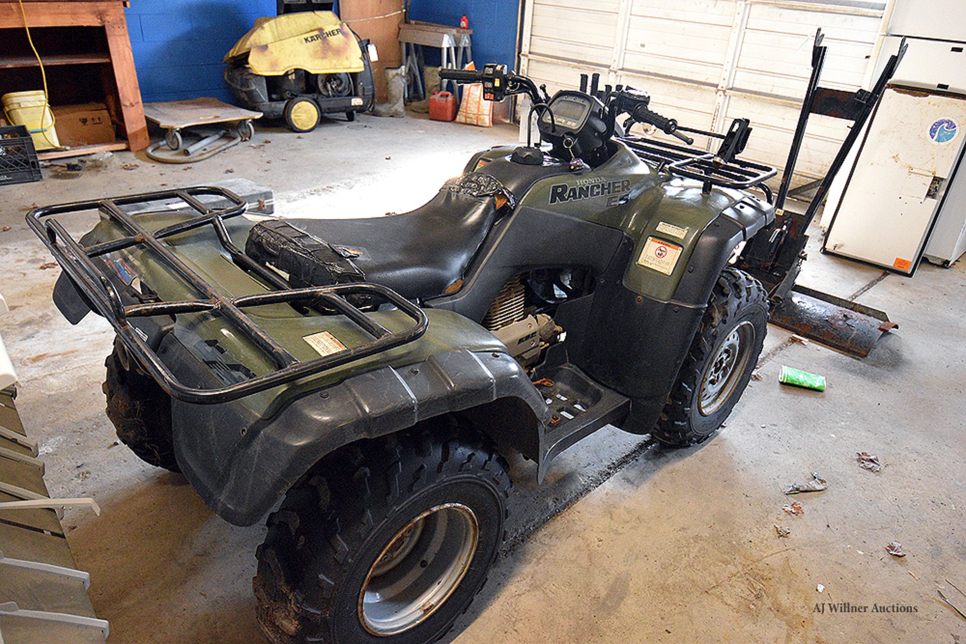 Honda Rancher ES Quad (TRX-350FE2) w/ 4' Snow Plow - Image 2 of 6