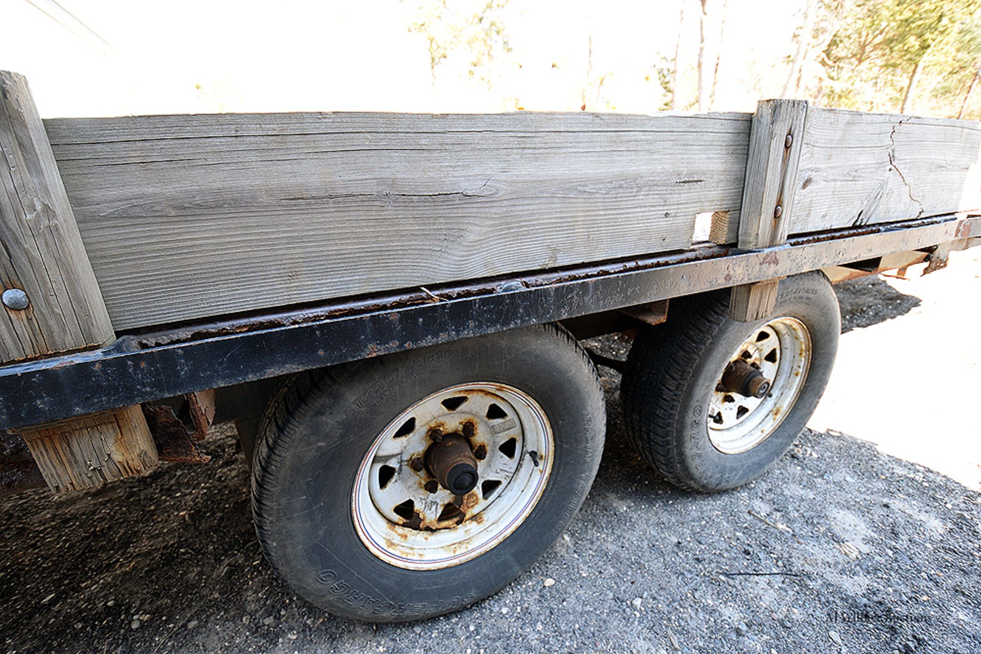 1989 International Tandem Axle Beavertail Equipment Trailer ~9 Ton Capacity 8' Wide x 24' Long - Image 4 of 6