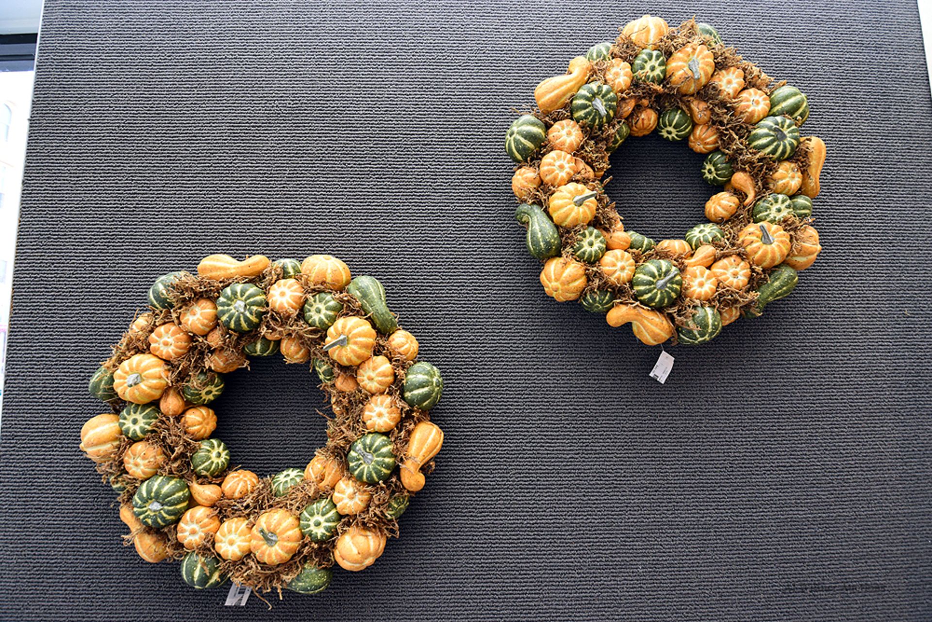 (3) Pumpkin Floral Wreathes - Image 2 of 2