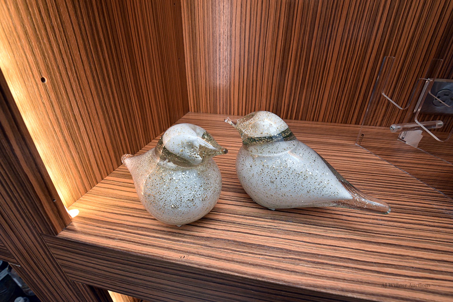 (2) Granillla Glass Birds