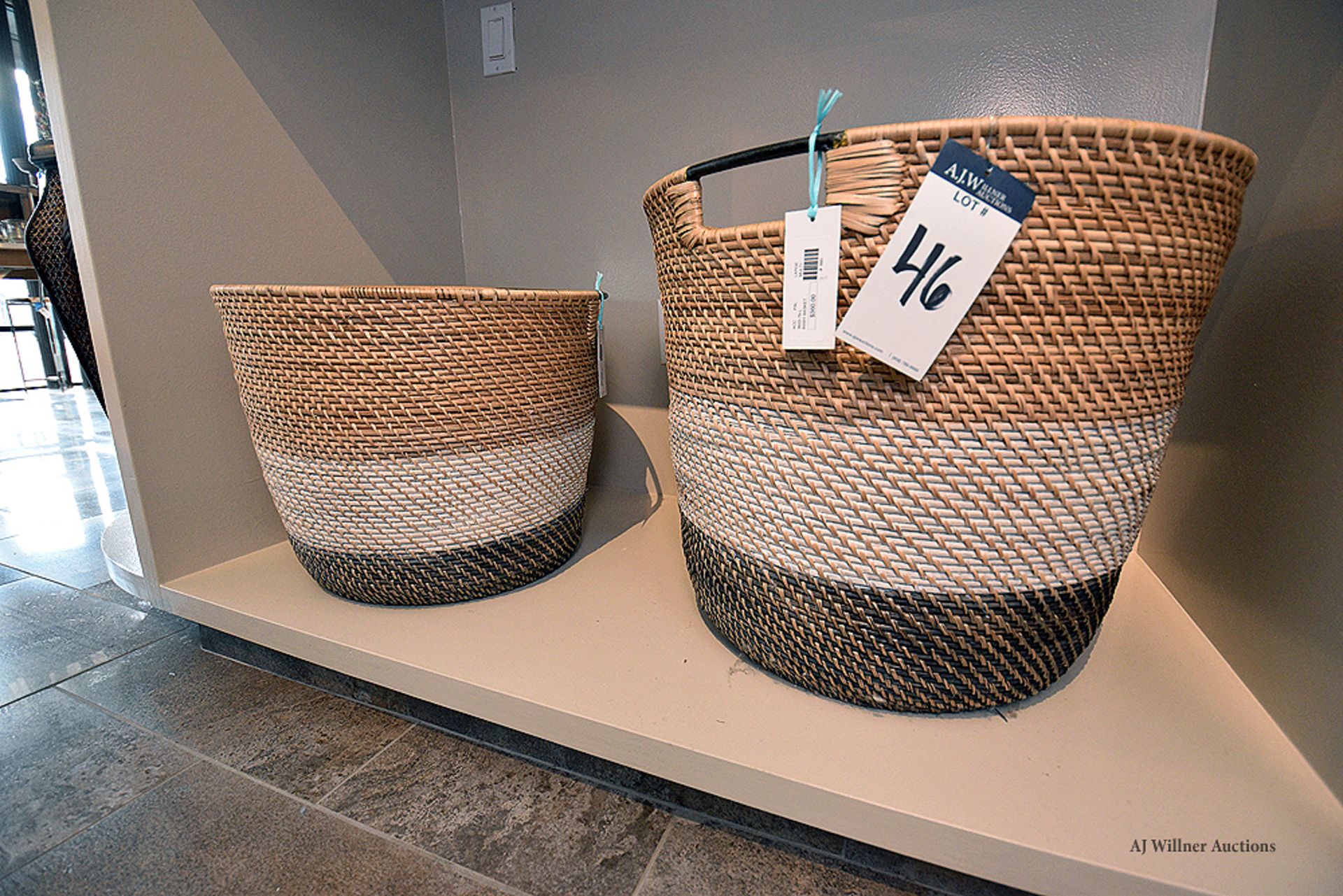 Set of 2 Palecek Tuscan Bixby Baskets - Image 2 of 2