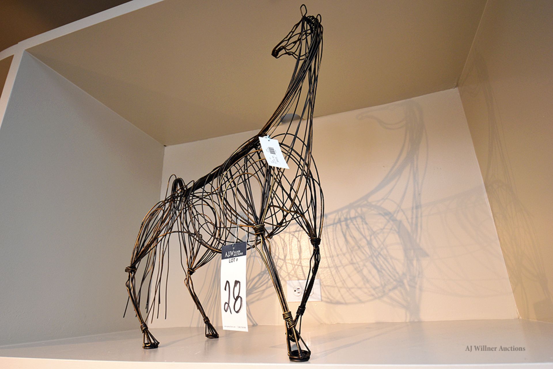 Wire Armiture Equestrian Statue - Image 2 of 2