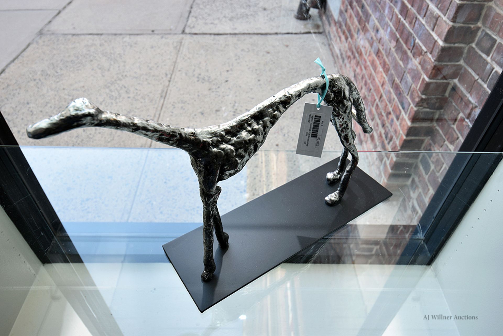 Greyhound Dog Sculpture Silver