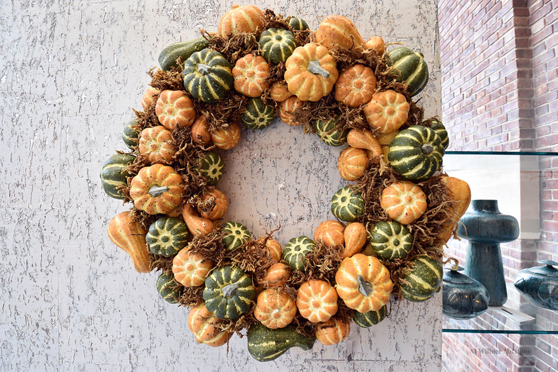 (3) Pumpkin Floral Wreathes