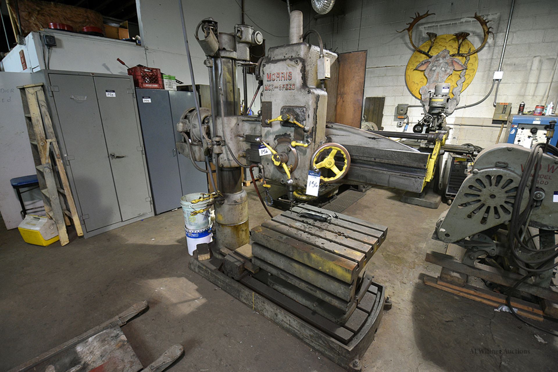 Morris Mor-Speed Radial Arm Drill w/No.26 Machinist Vise