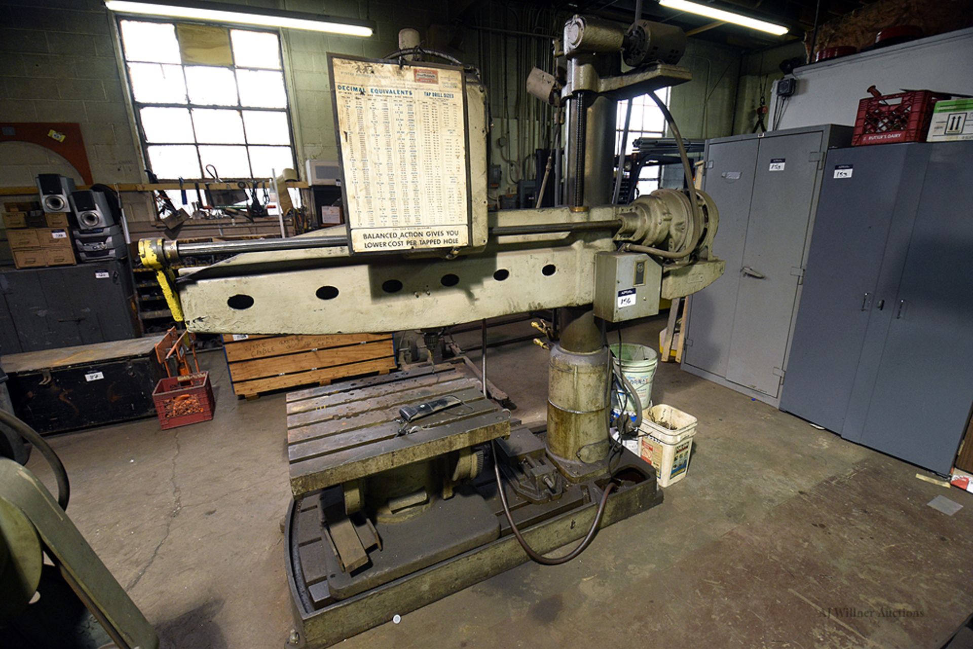Morris Mor-Speed Radial Arm Drill w/No.26 Machinist Vise - Image 4 of 4
