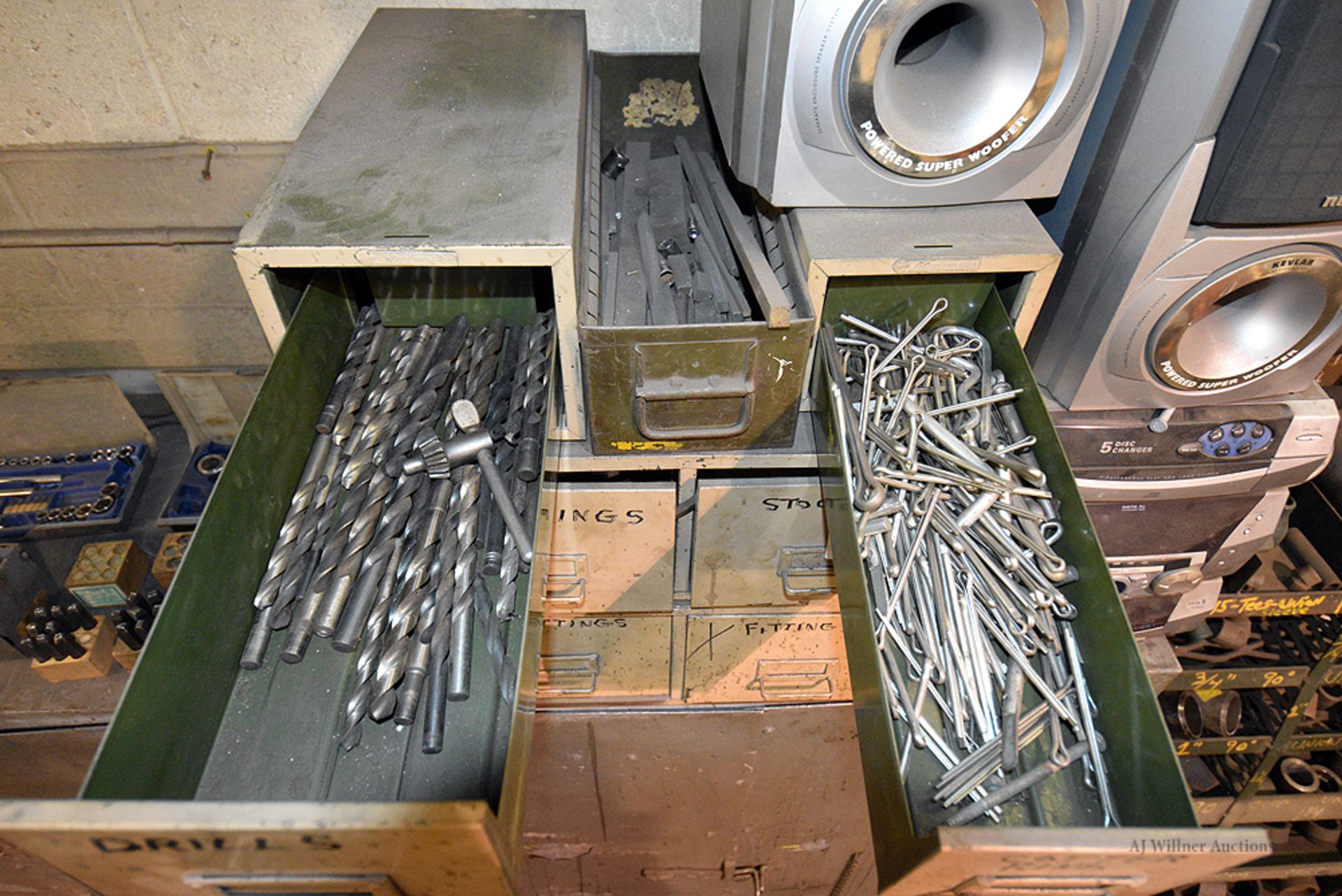 (6) Drawers w/Contents (Fittings & Drill Bits) - Image 4 of 5