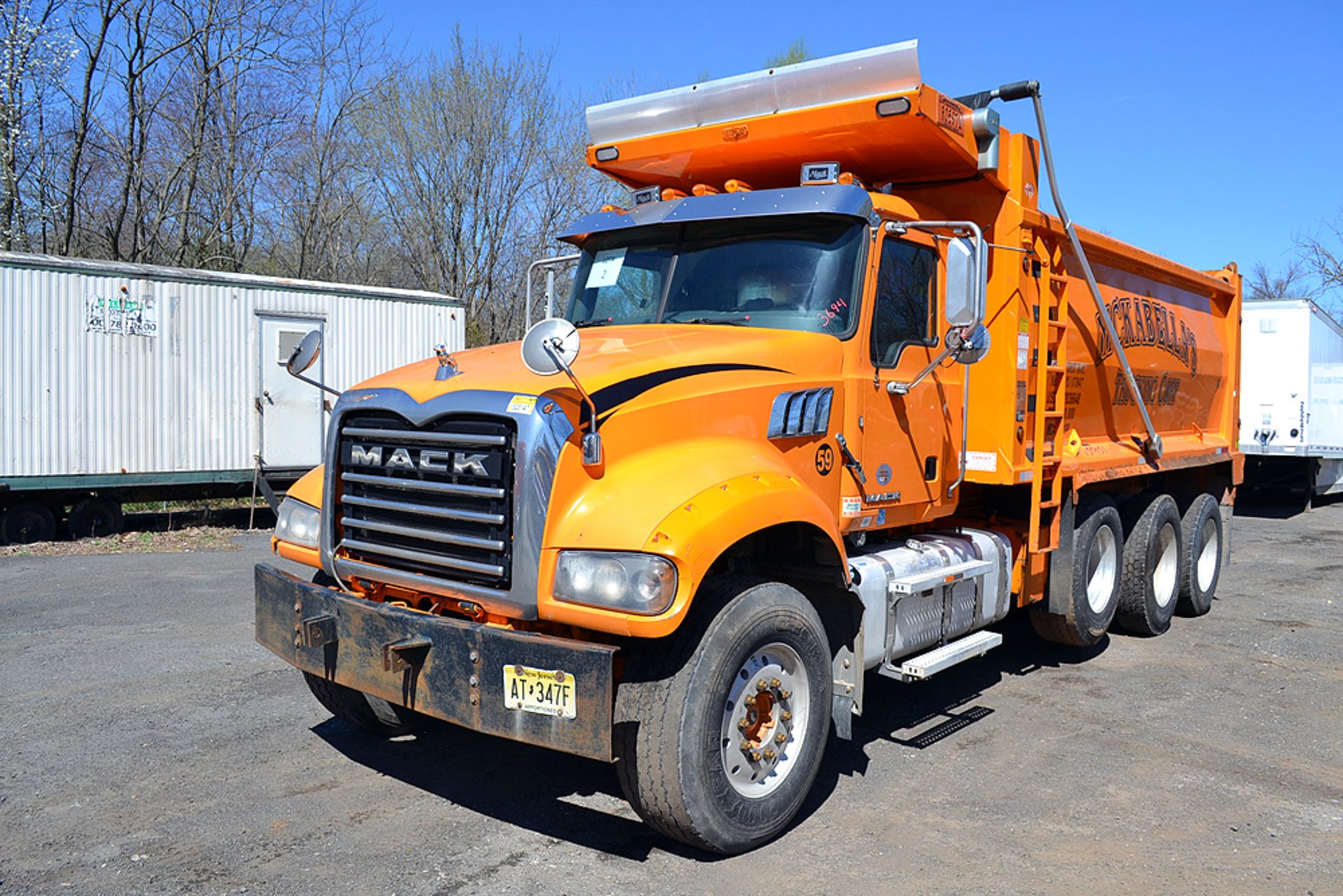 2017 Mack GU713 Standard Cab Tri-Axle, Dump Truck