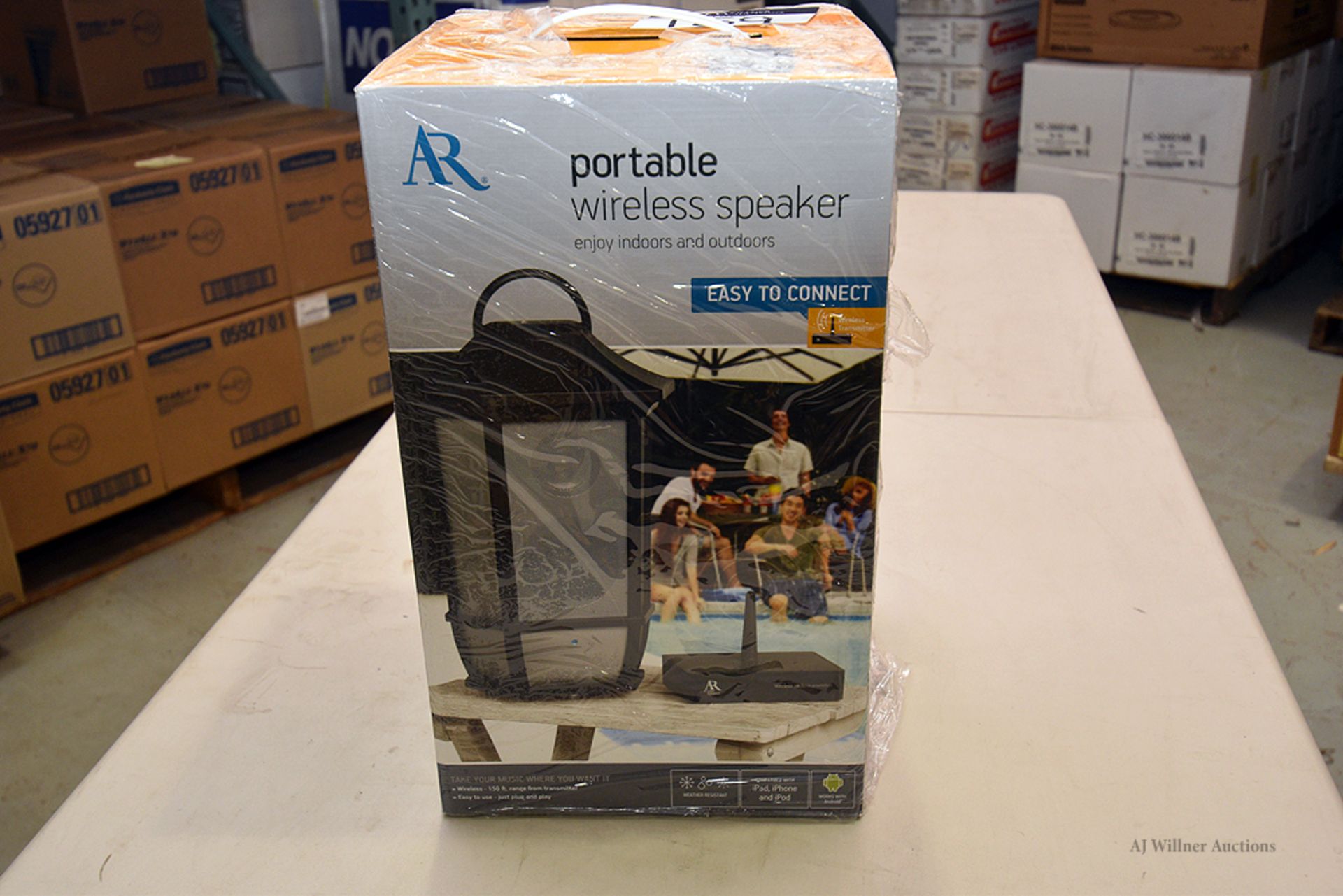 Acoustic Research, Weather Resistant Portable Wireless Speaker, Model ASW6