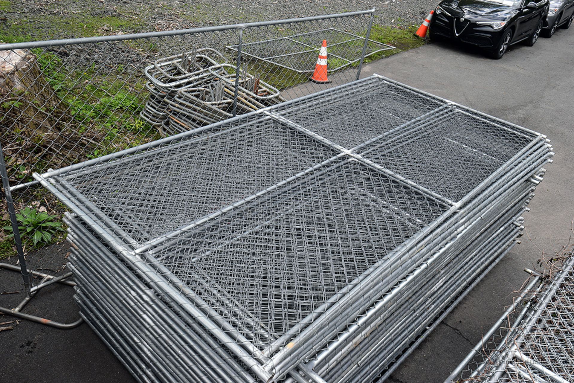 Sections of Temporary Fencing