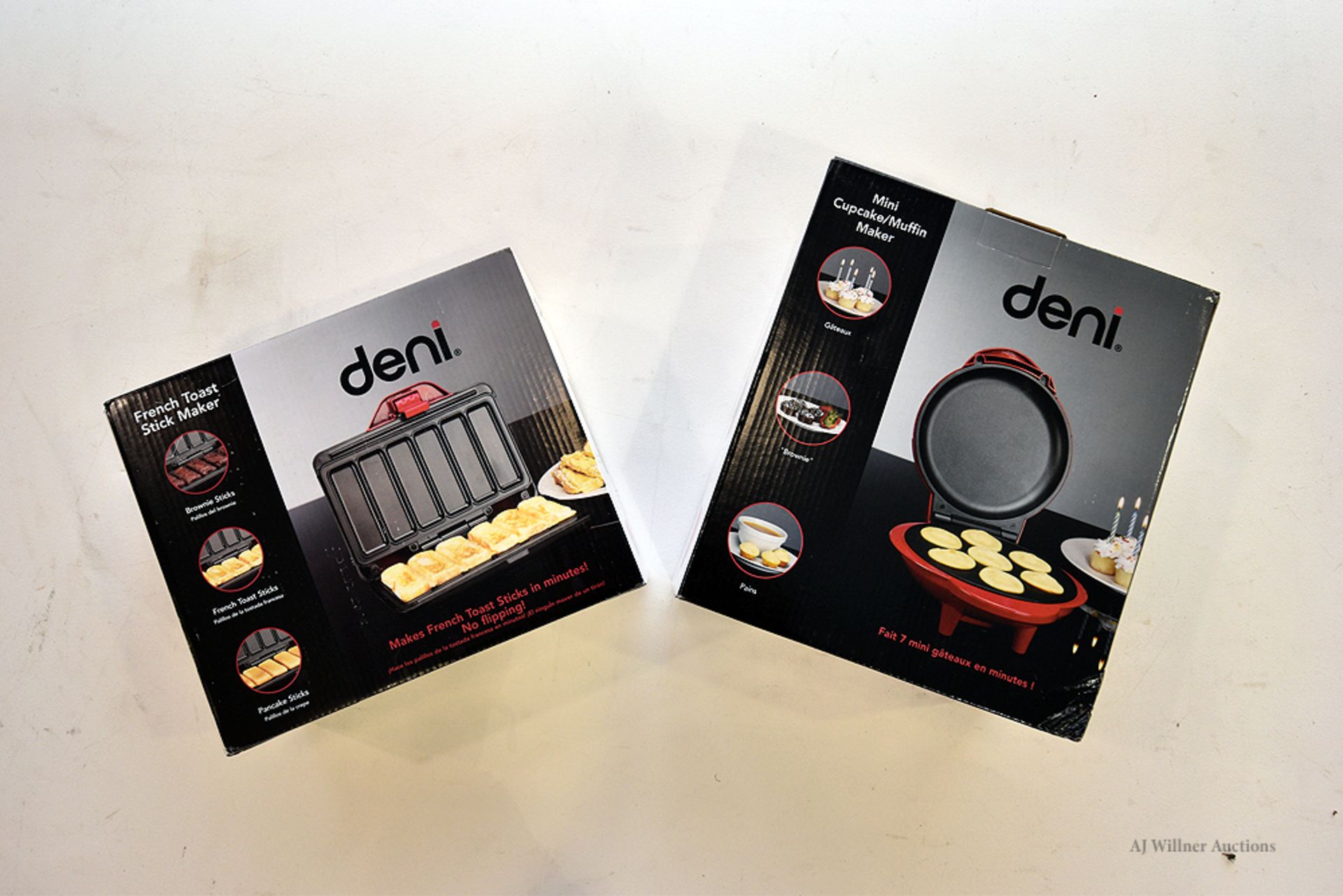 (3) Deni French Toast Stick Maker & (3) Deni Mini Cupcake/Muffin Maker