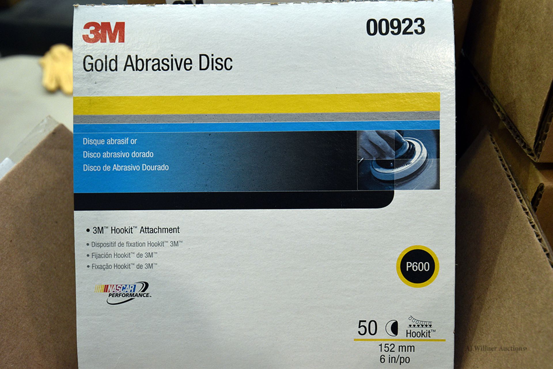 3M, Gold Abrasive Discs 152mm 6" (600 Grit), Model 00923 (50 Discs per)