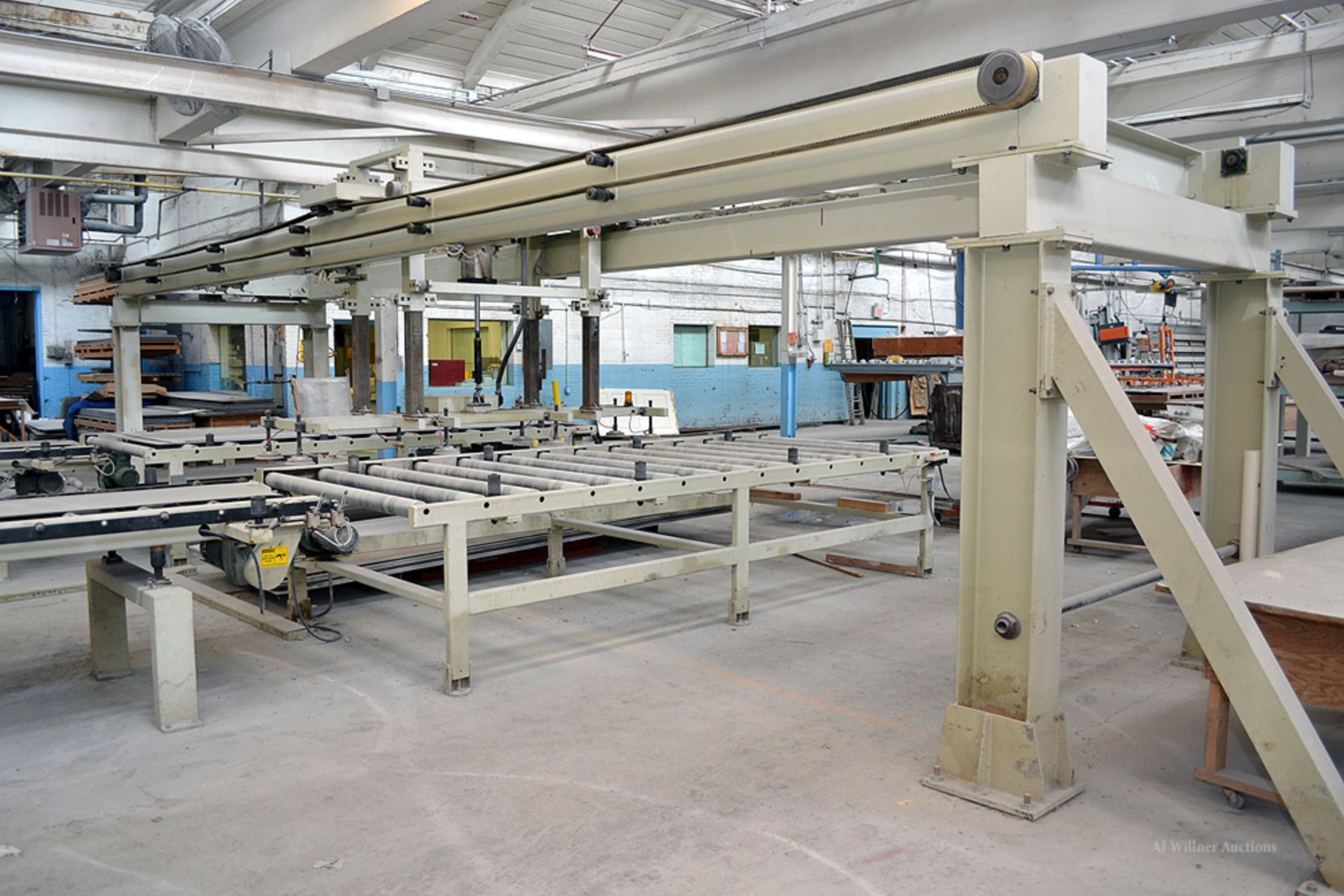 Automated Panel Mold Stacker System Featuring: 34' Bridge w/ Vacuum Stacker & (2) Rolling Tables - Image 7 of 7