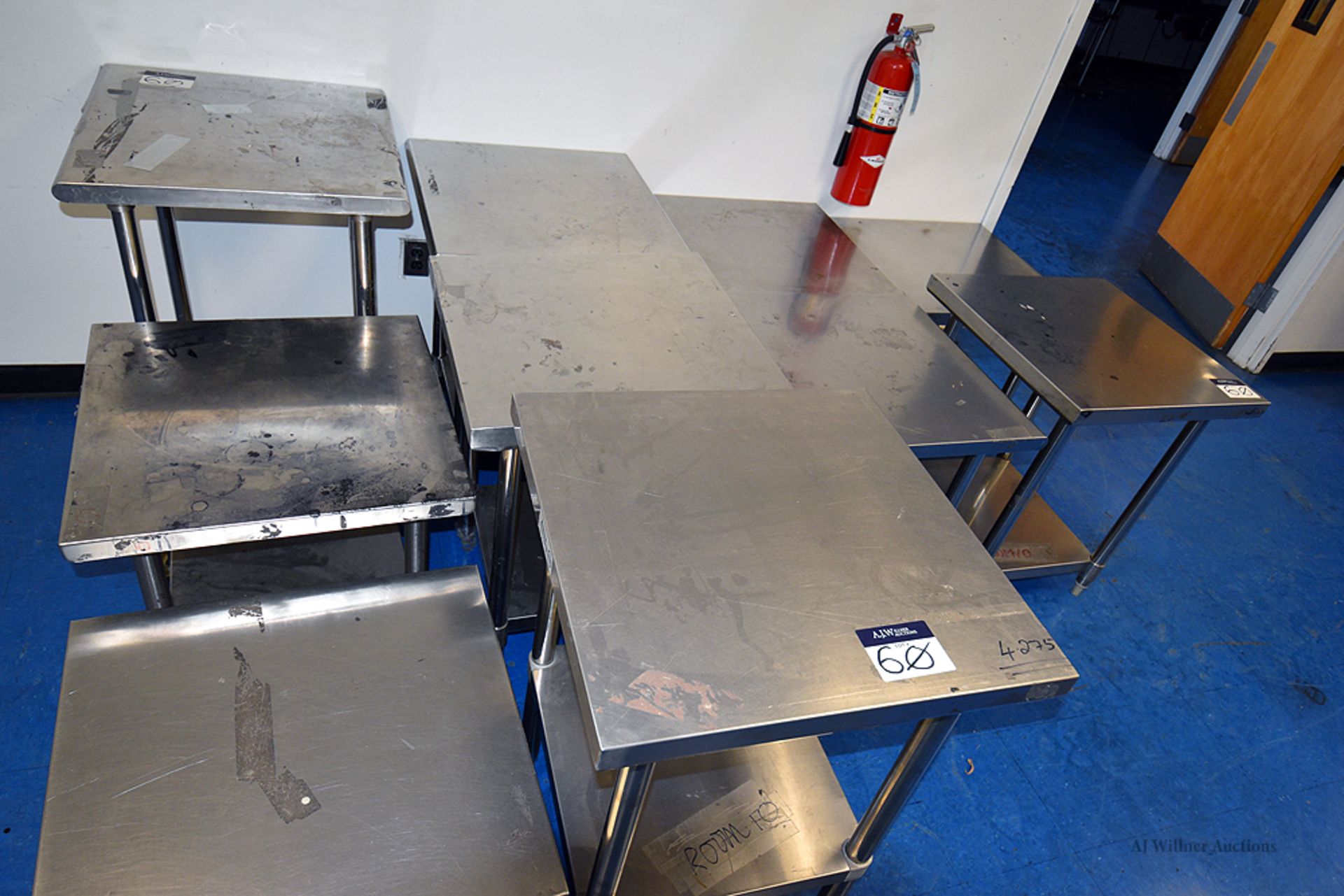 24"x24" Stainless Steel 2-Tier Work Tables - Image 2 of 2