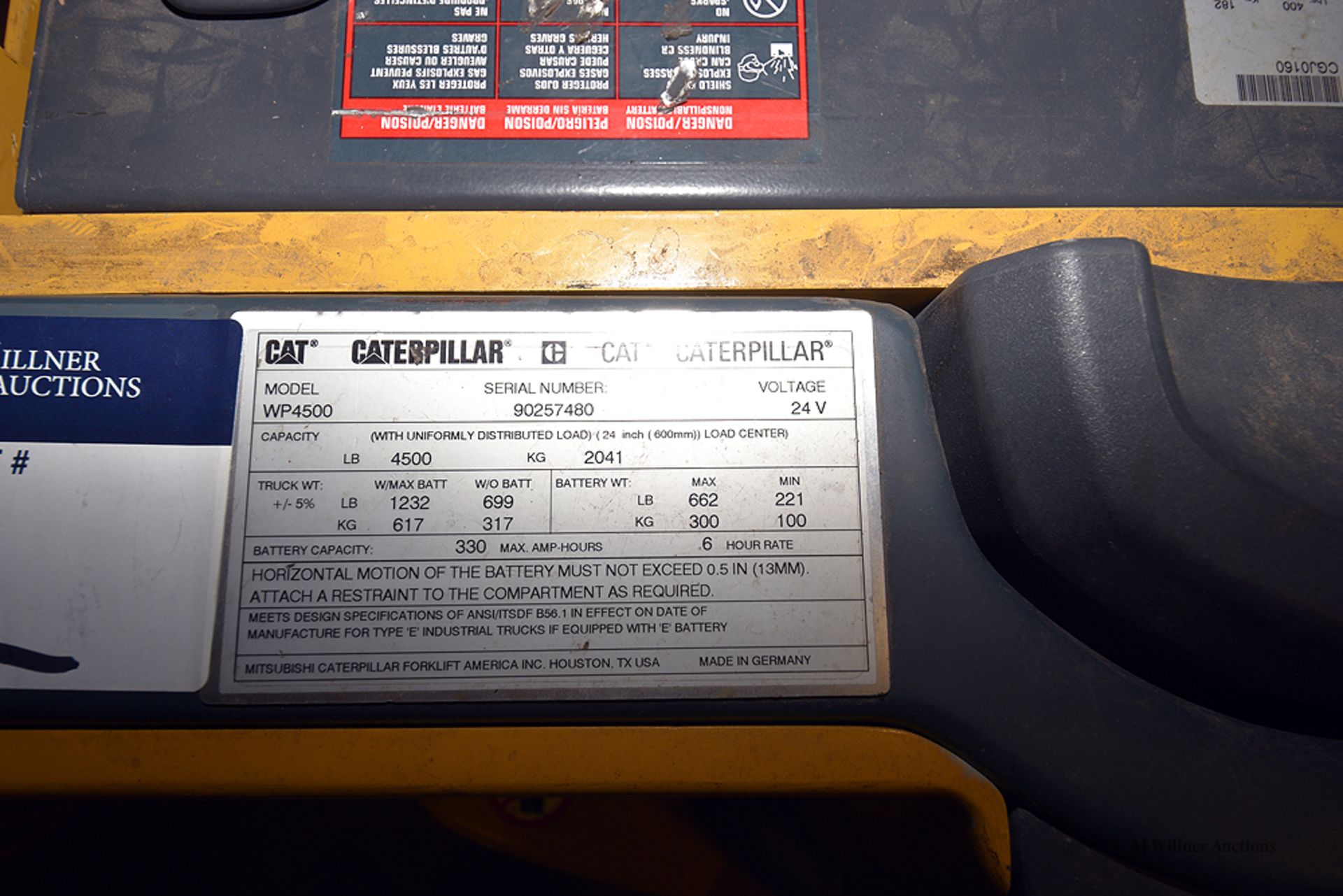 Caterpillar Model: WP Electrivc Pallet Jack s/n 90257480 (non-operational) - Image 6 of 6