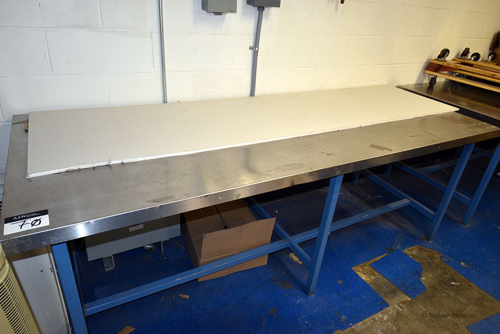 96"x36" Stainless Steel 2-Tier, Work Table - Image 2 of 2