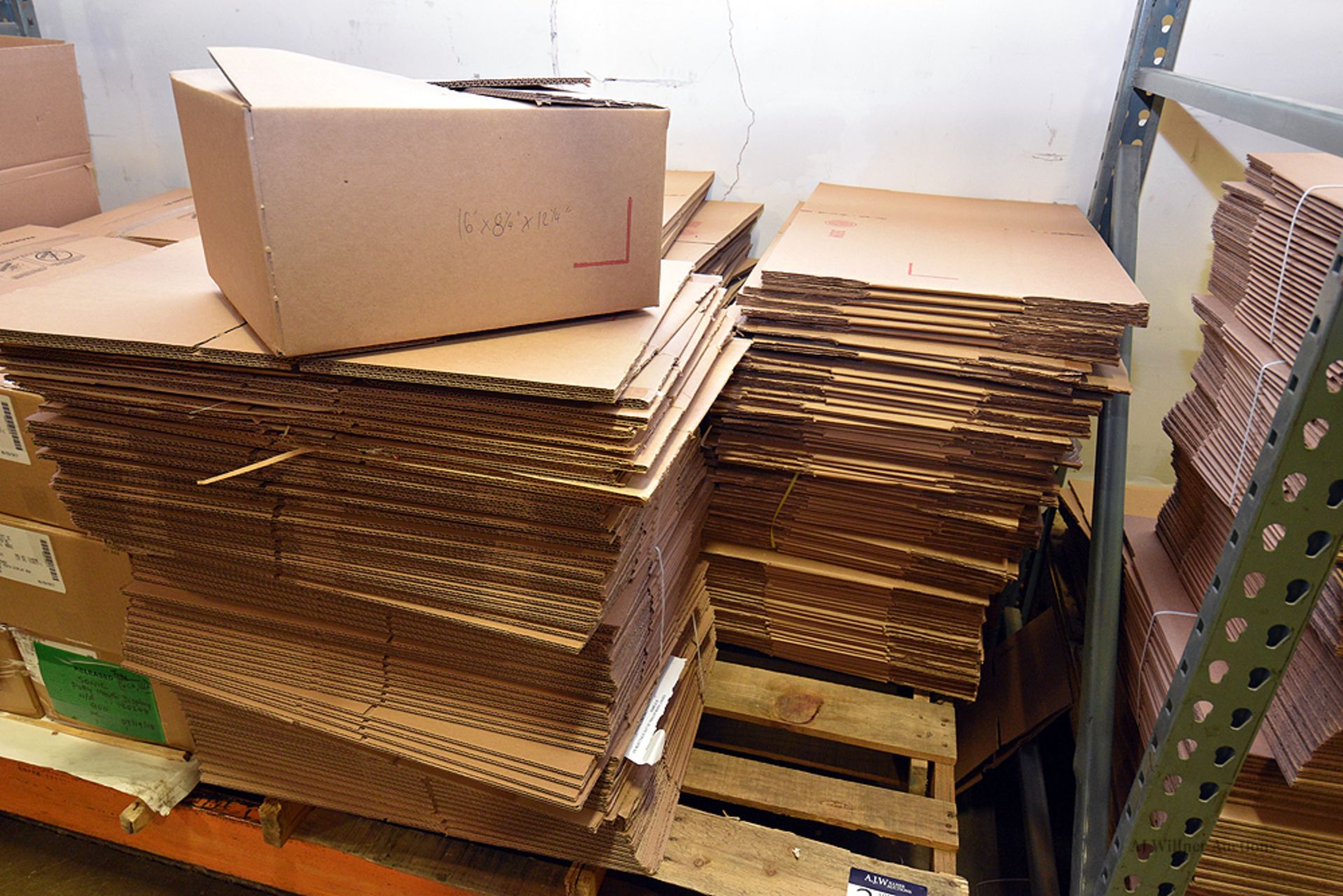 Pallet of Currugrated Cardboard Boxes 16"L 12-1/4"W 8-1/4"D - Image 2 of 2
