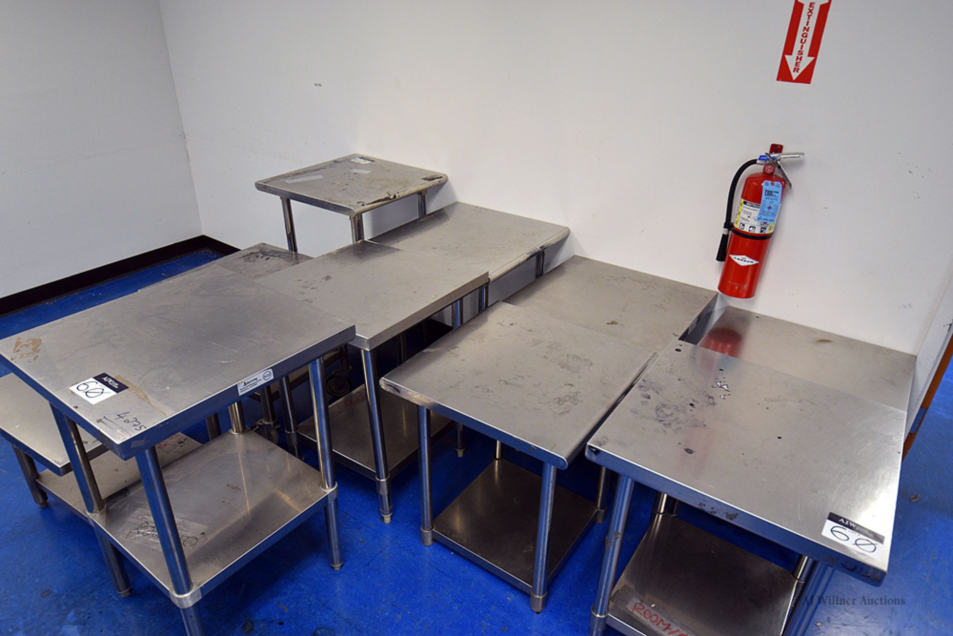 24"x24" Stainless Steel 2-Tier Work Tables